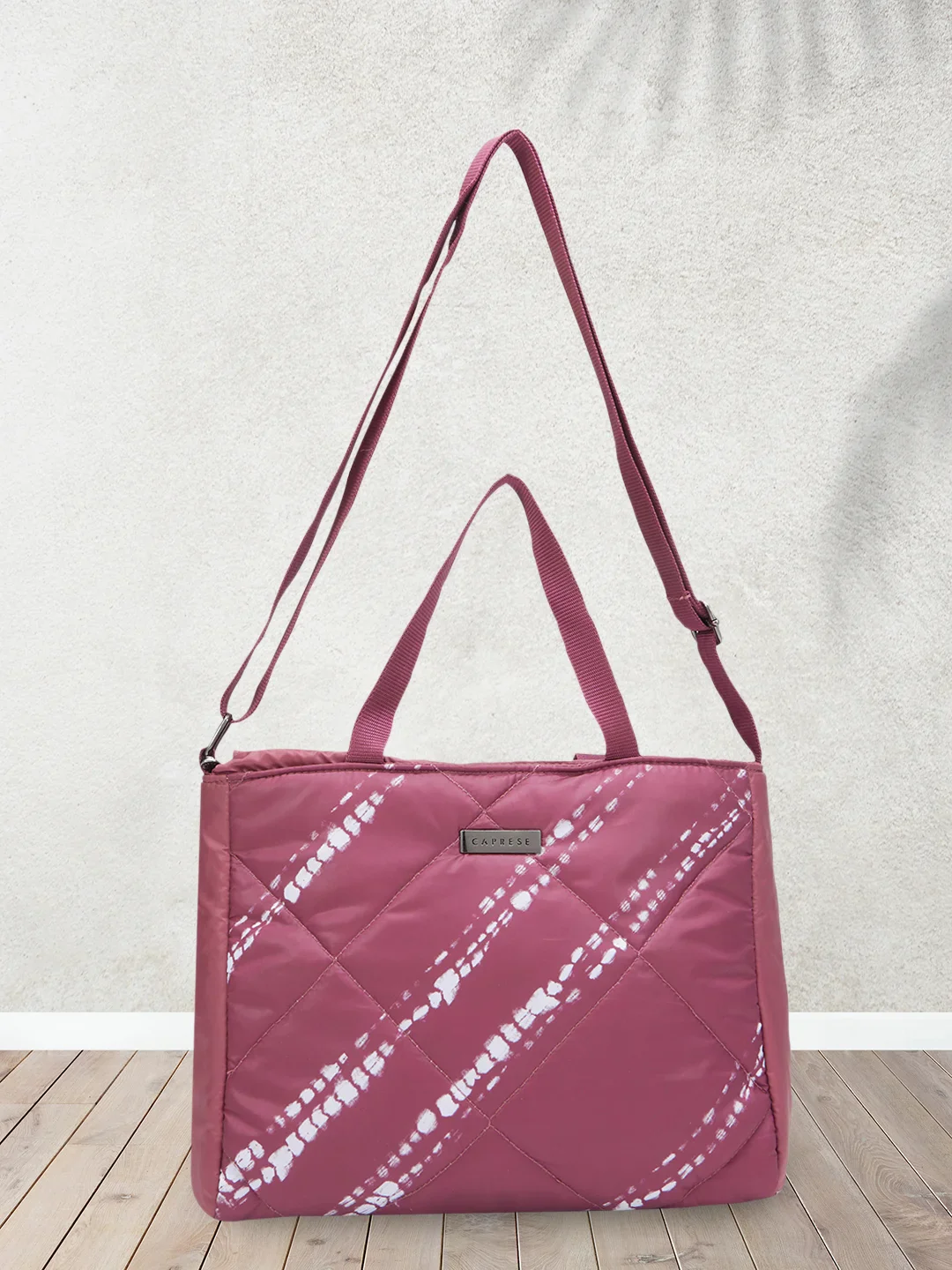 Caprese Olive Medium (E) Maroon Satchel Bag - Image 2