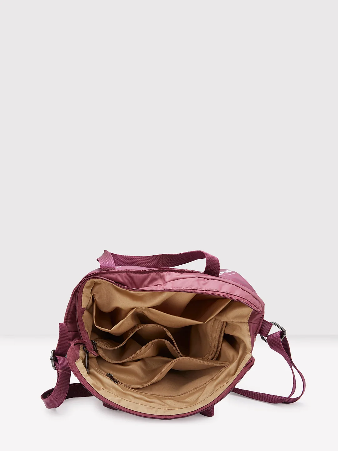 Caprese Olive Medium (E) Maroon Satchel Bag - Image 8