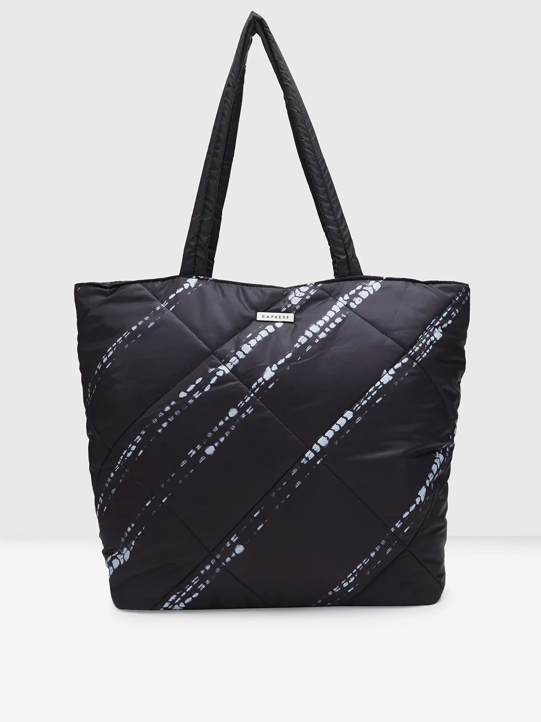Caprese Olive Large Black Tote Bag