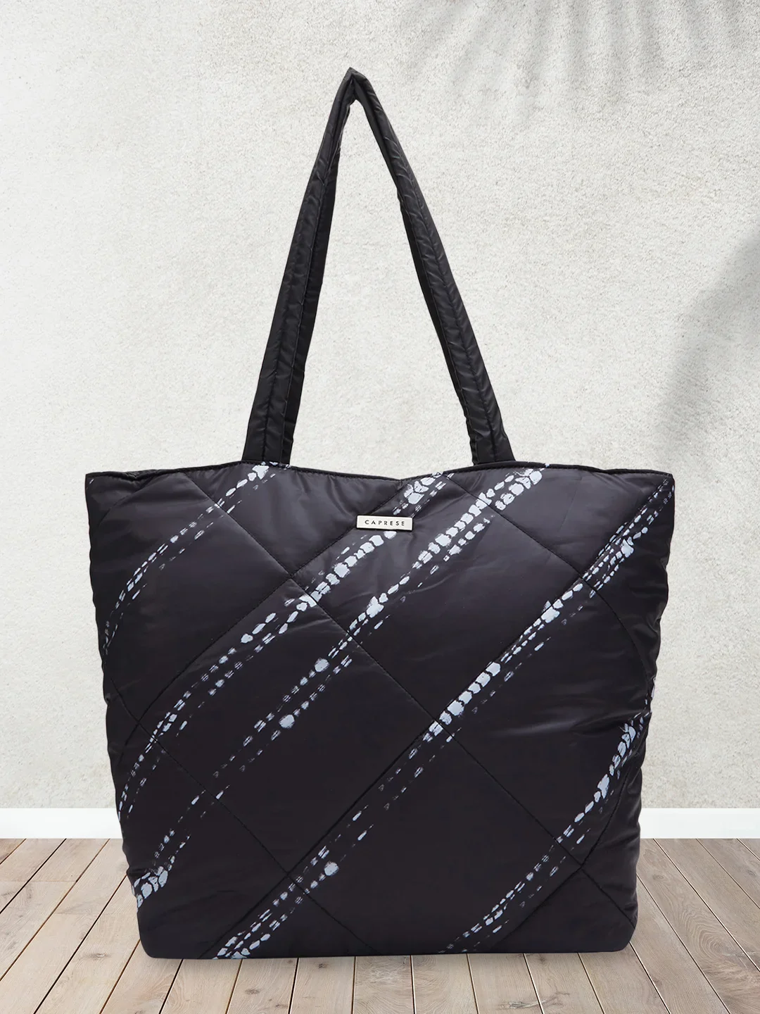 Caprese Olive Large Black Tote Bag - Image 2