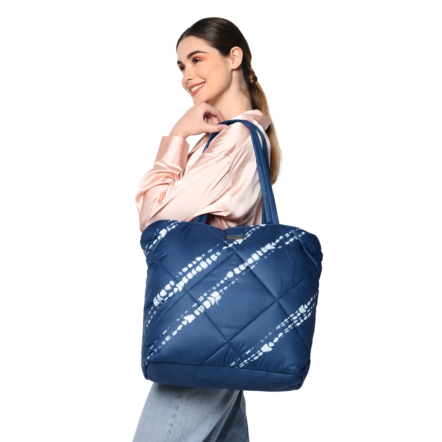 Caprese Olive Large (E) Blue Tote Bag - Image 3