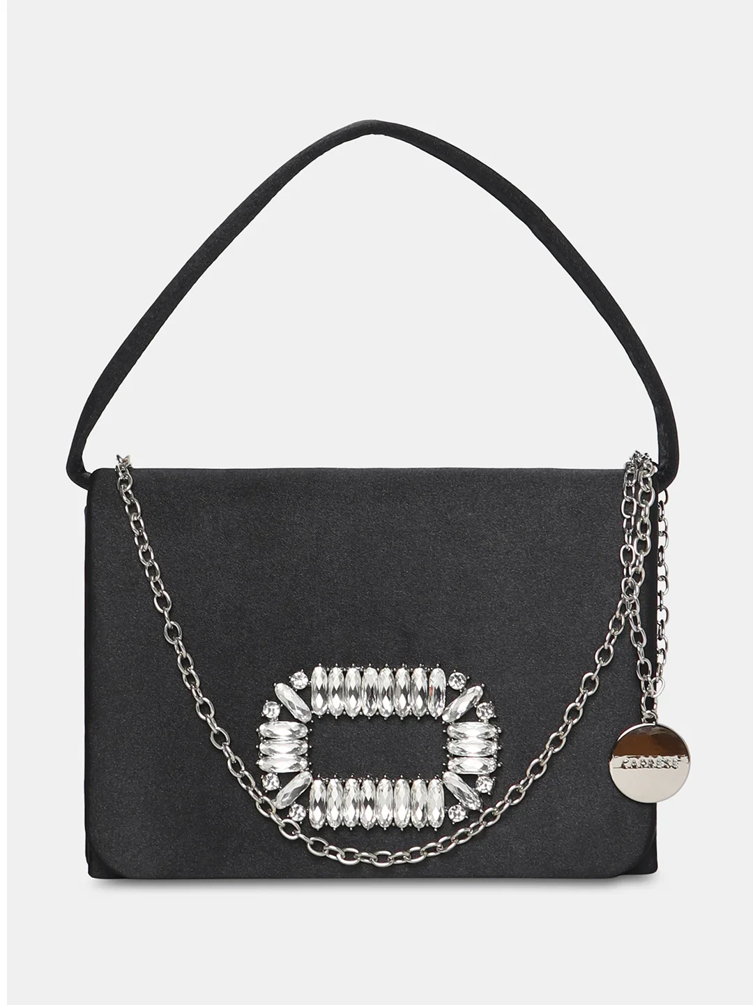 Caprese Olivia Small Black Clutch