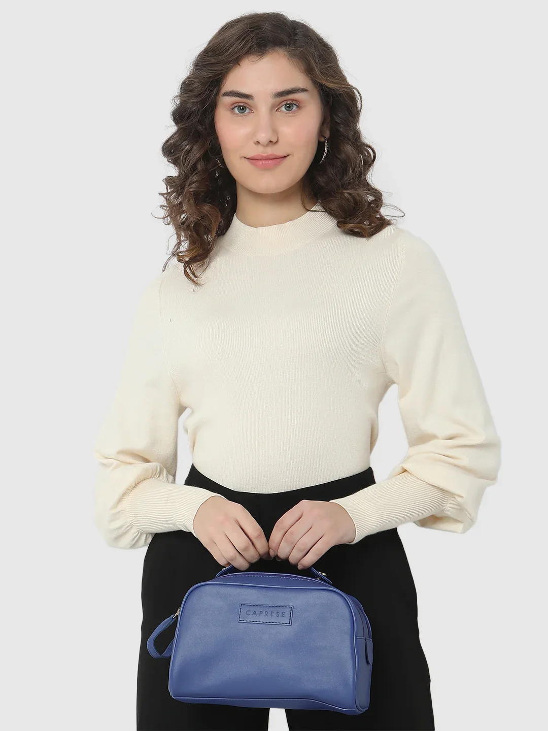 Caprese Olivia Large Blue Vanity Case - Image 2