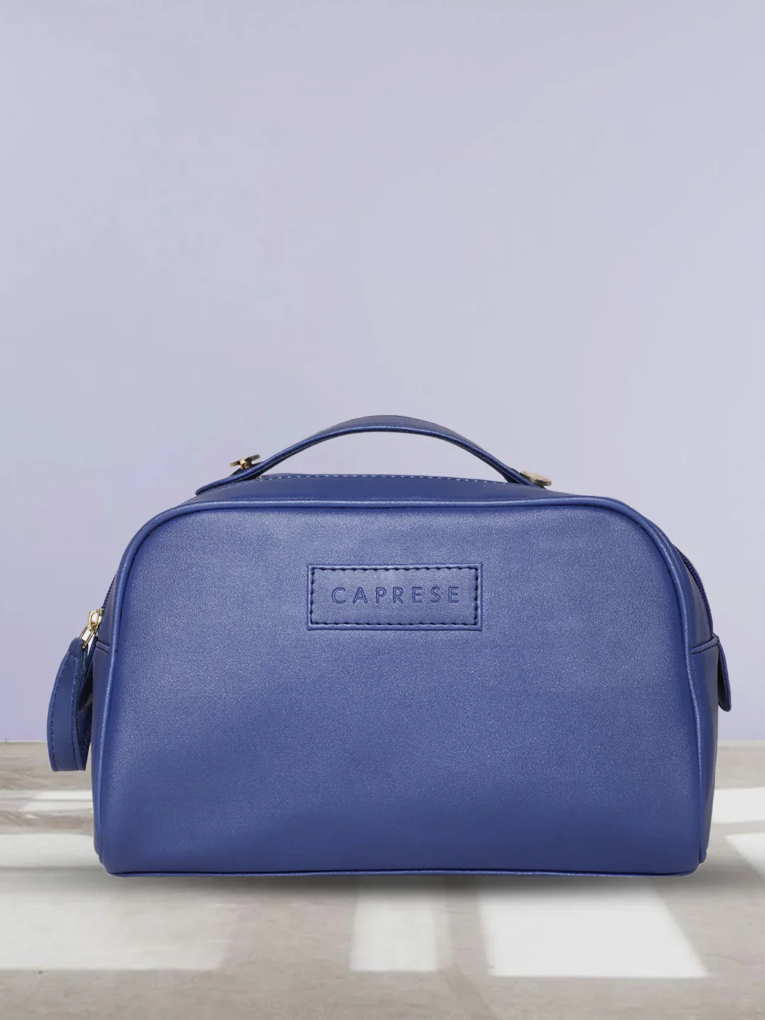 Caprese Olivia Large Blue Vanity Case - Image 4