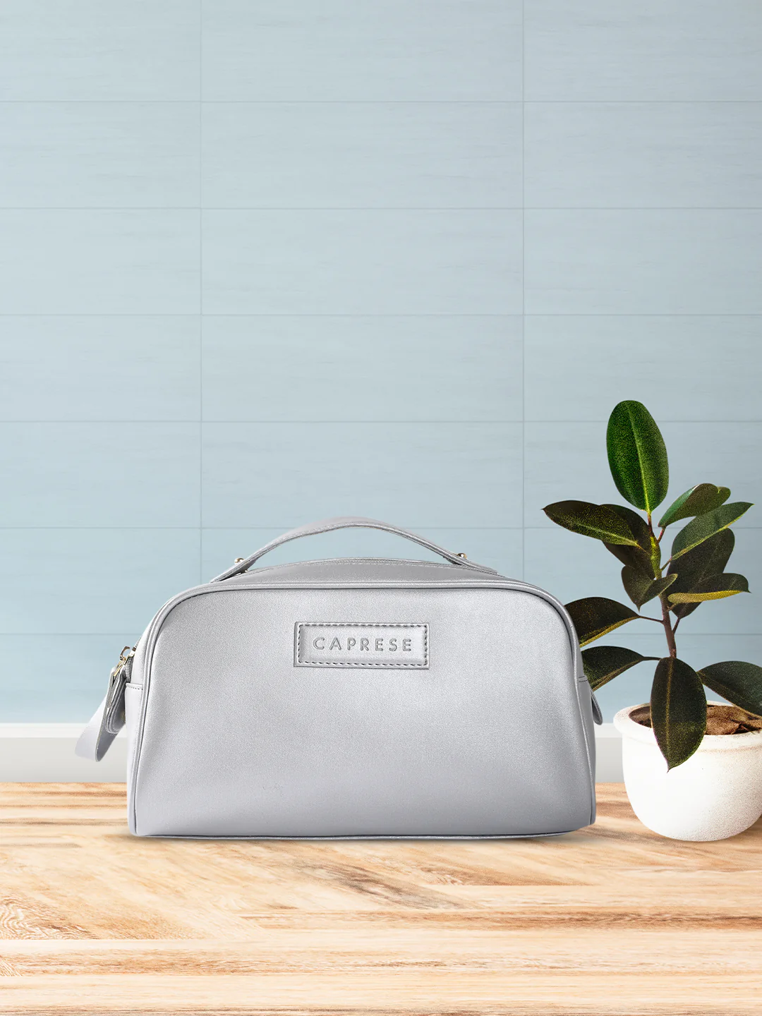 Caprese Olivia Large Silver Vanity Case - Image 2