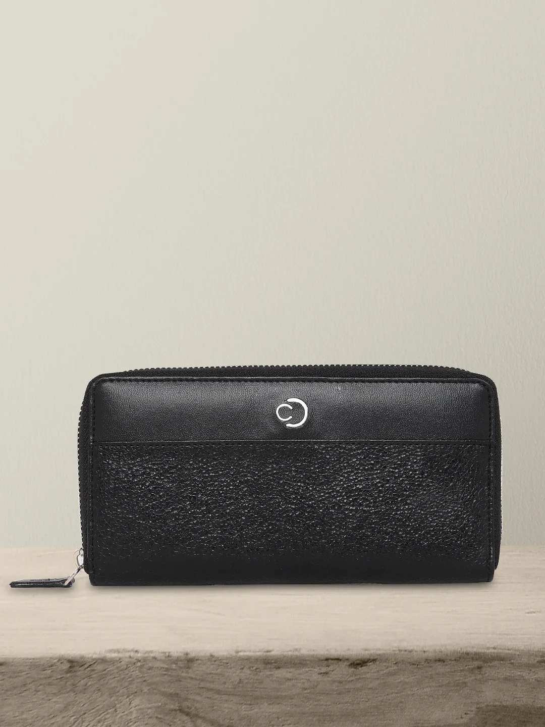 Caprese Olivia Large Black Zip Around Wallet - Image 2