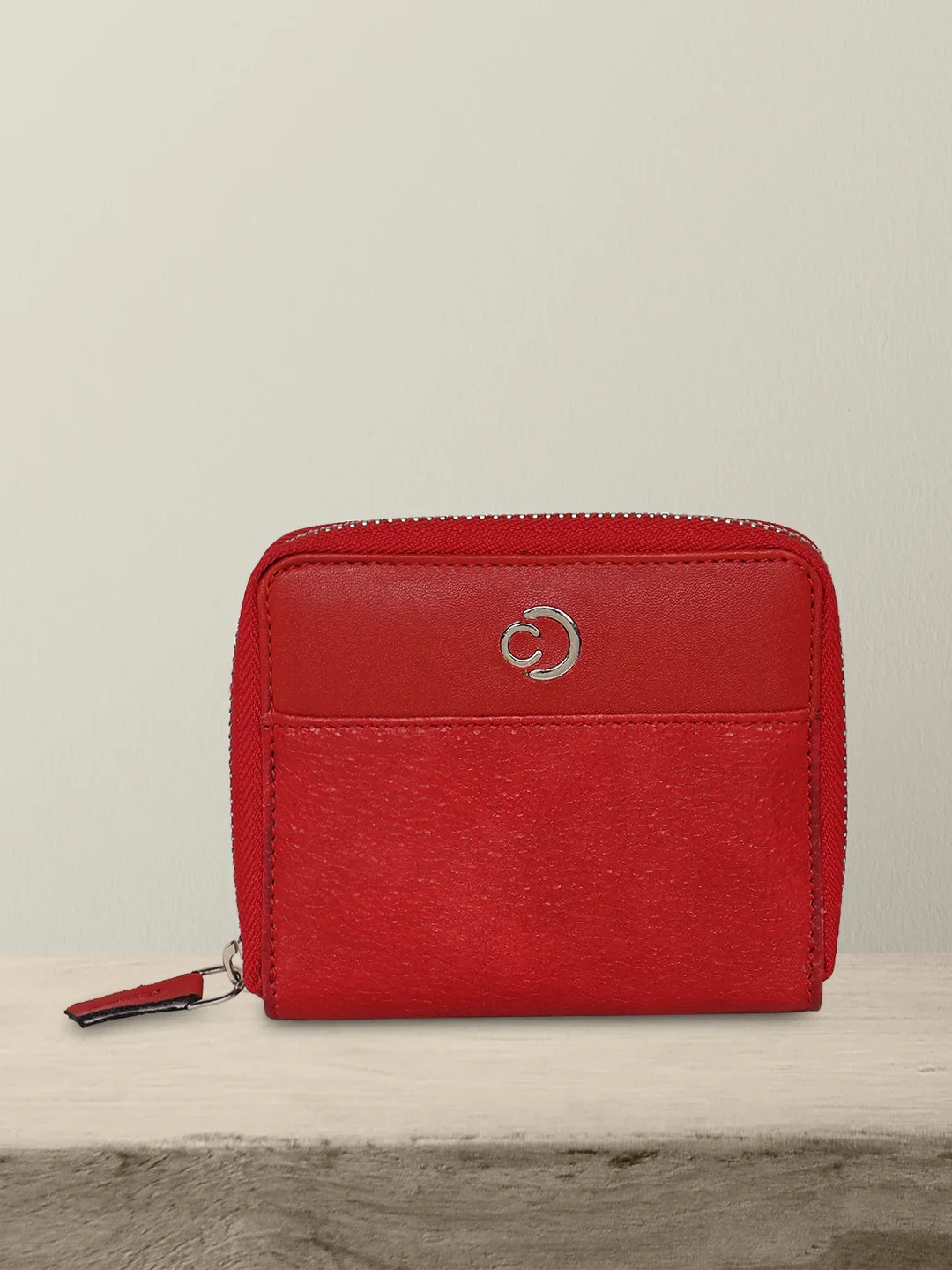 Caprese Olivia Small Red Zip Around Wallet - Image 2