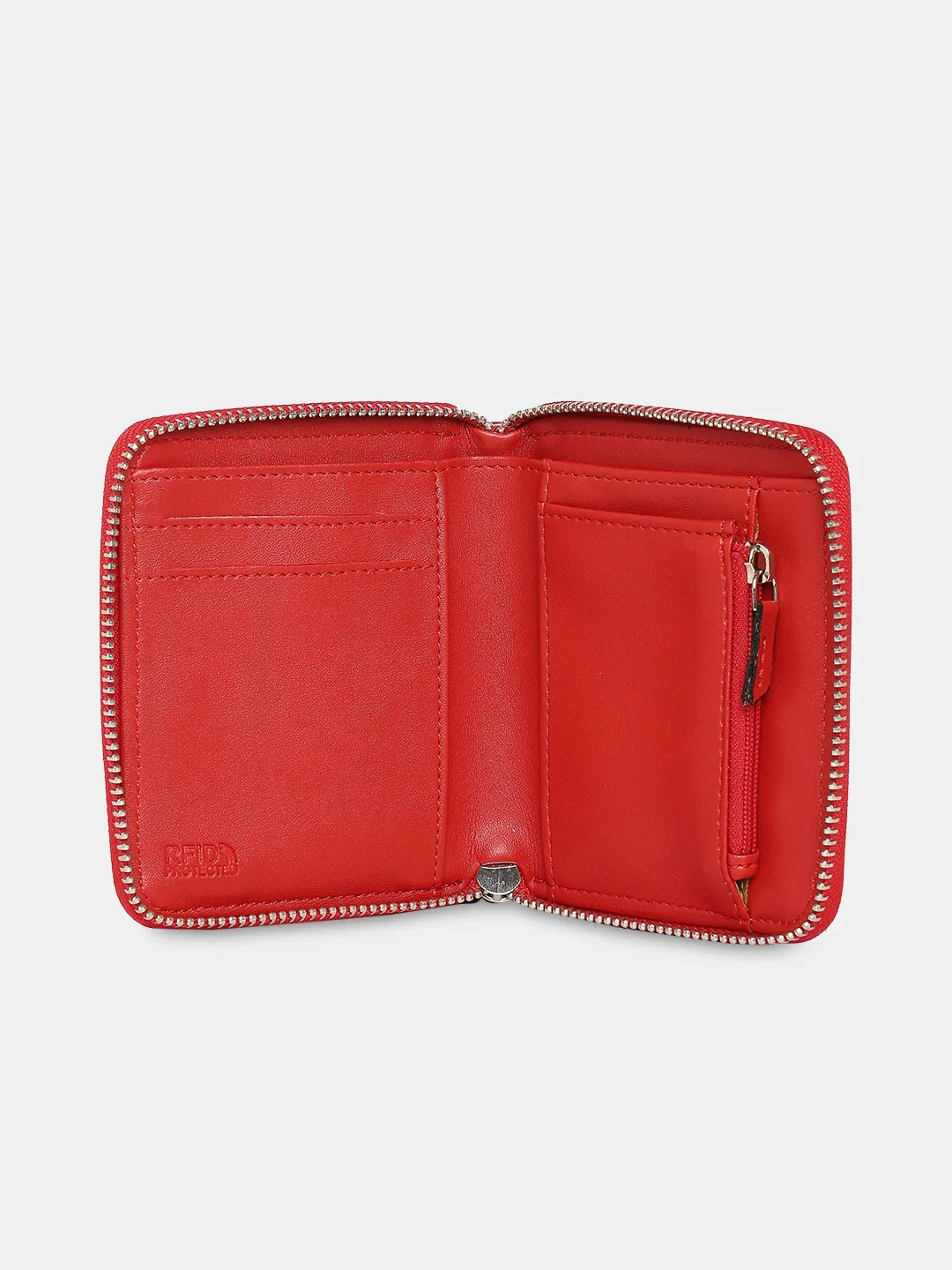 Caprese Olivia Small Red Zip Around Wallet - Image 8