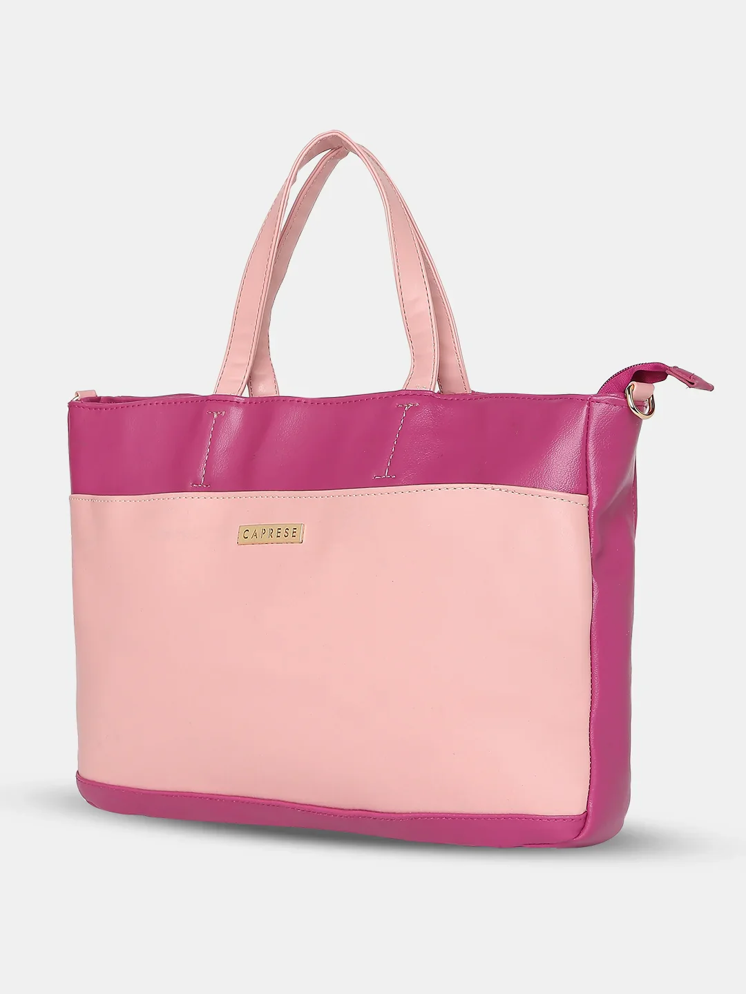 Caprese Ollie Large Fuchsia Laptop Satchel Bag - Image 5