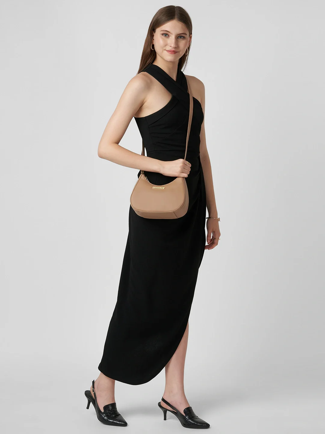 Caprese Omni Small Mocha Mousse Sling Bag - Image 7