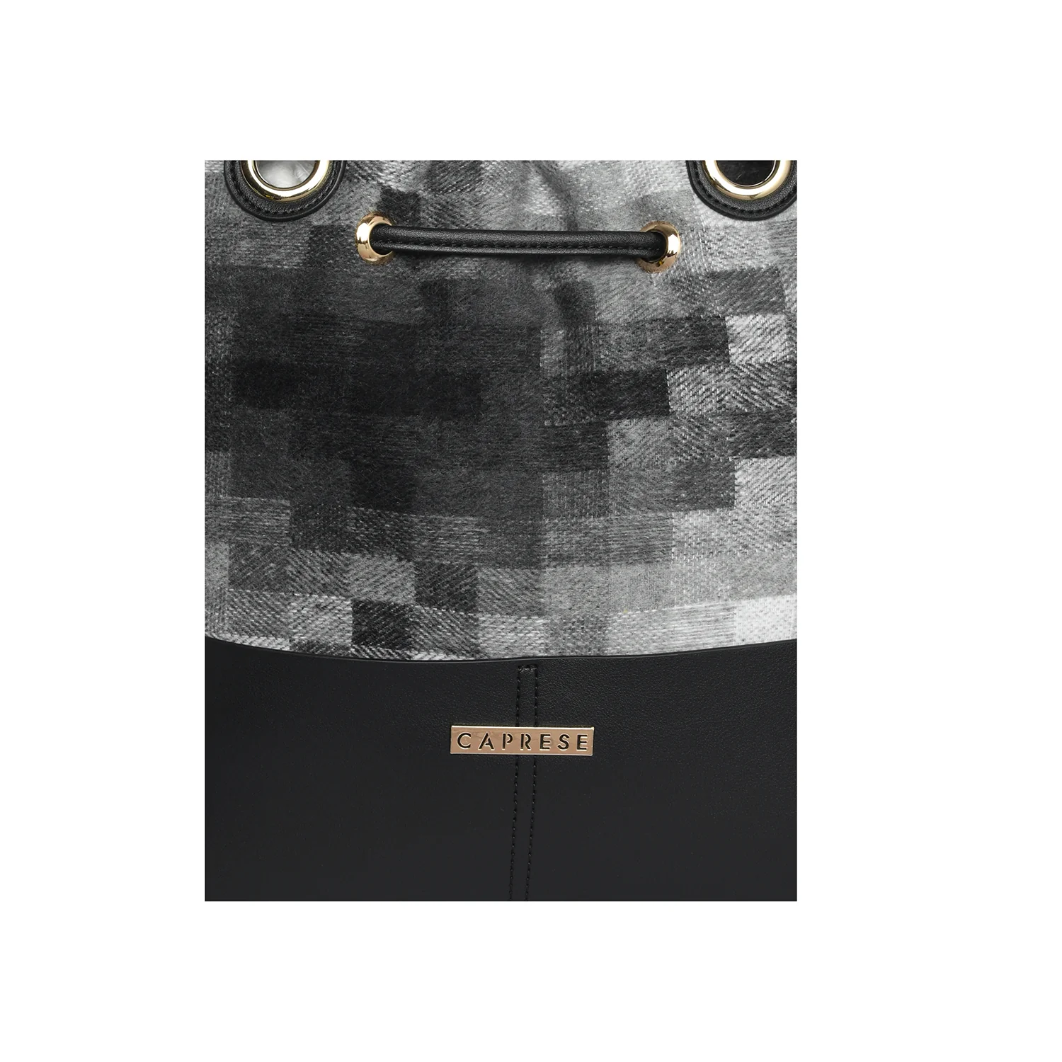 Caprese Oona Medium Black Drawstring Bag - Image 2