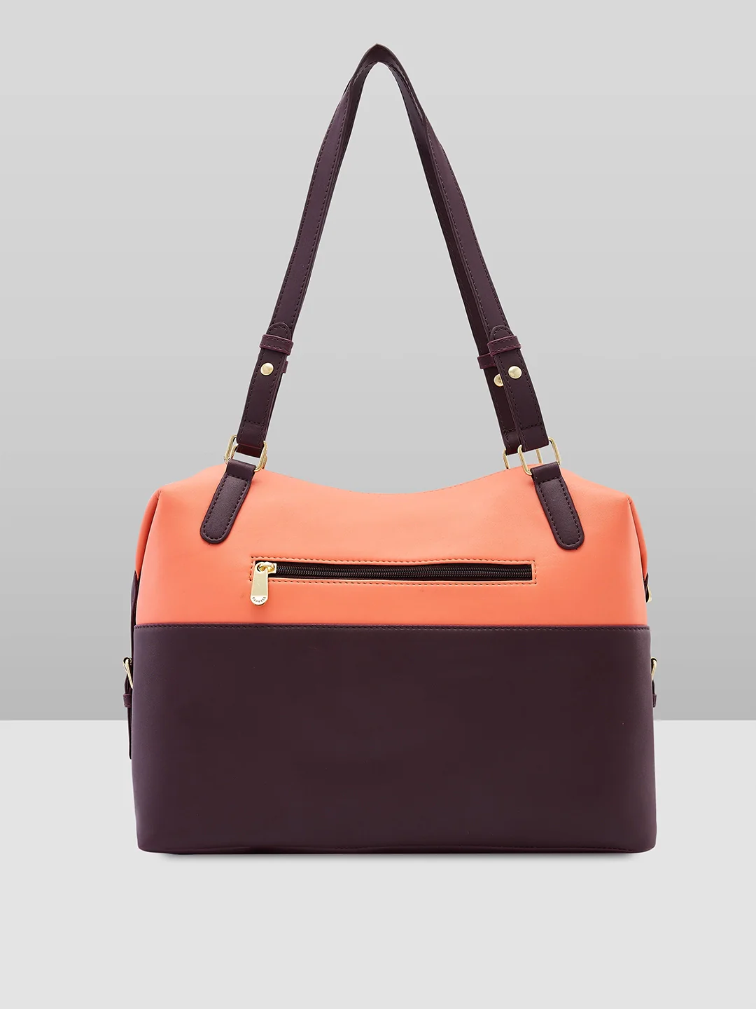Caprese Oona Large Choco Brown Satchel Bag - Image 7