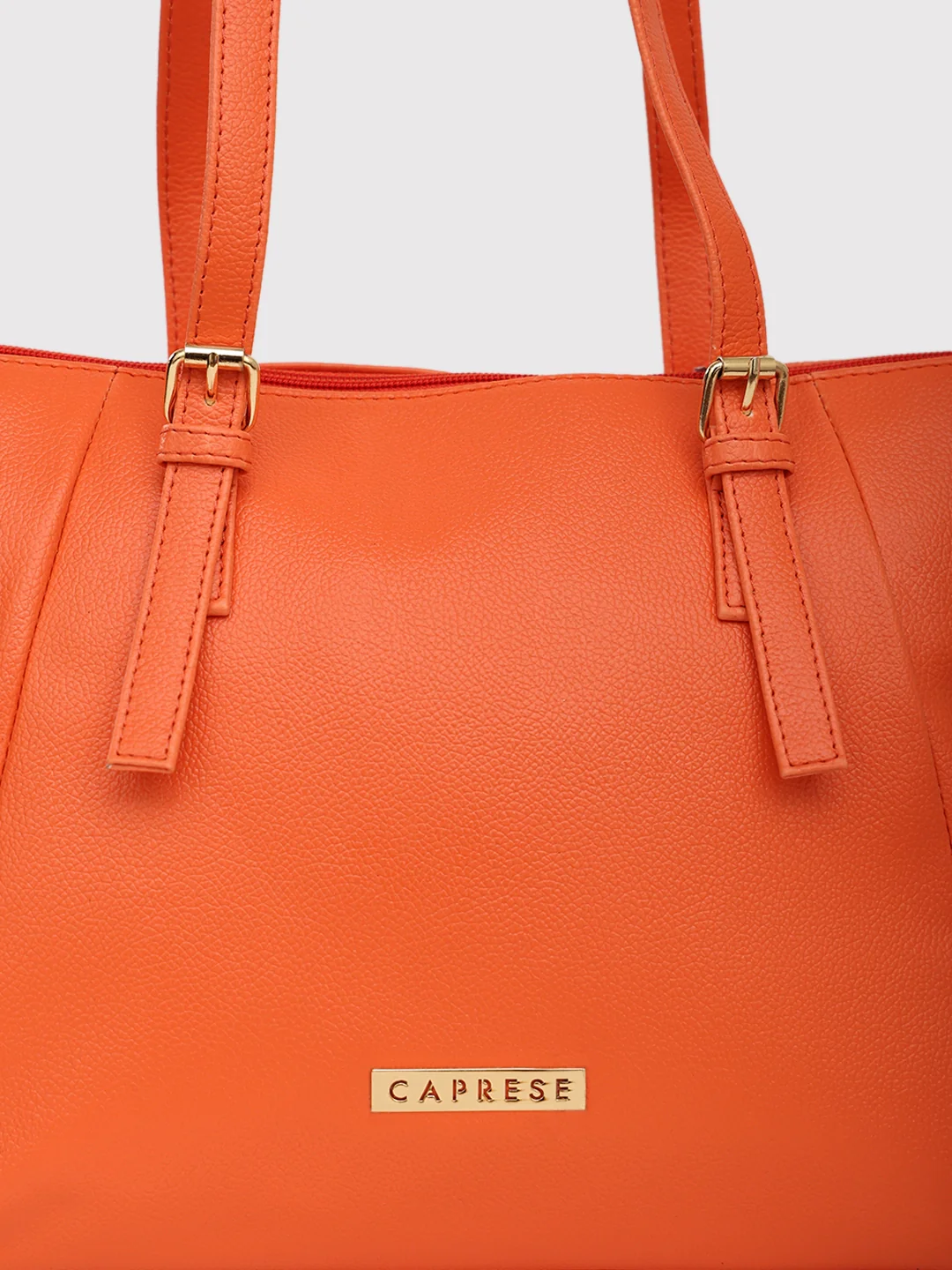 Caprese Opium Medium Coral Satchel Bag - Image 4
