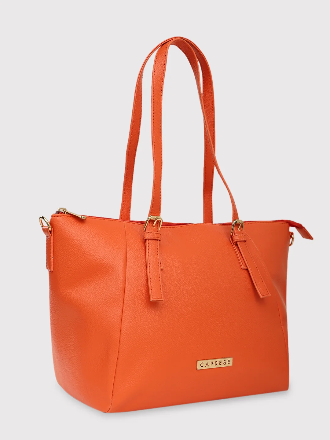 Caprese Opium Medium Coral Satchel Bag - Image 6