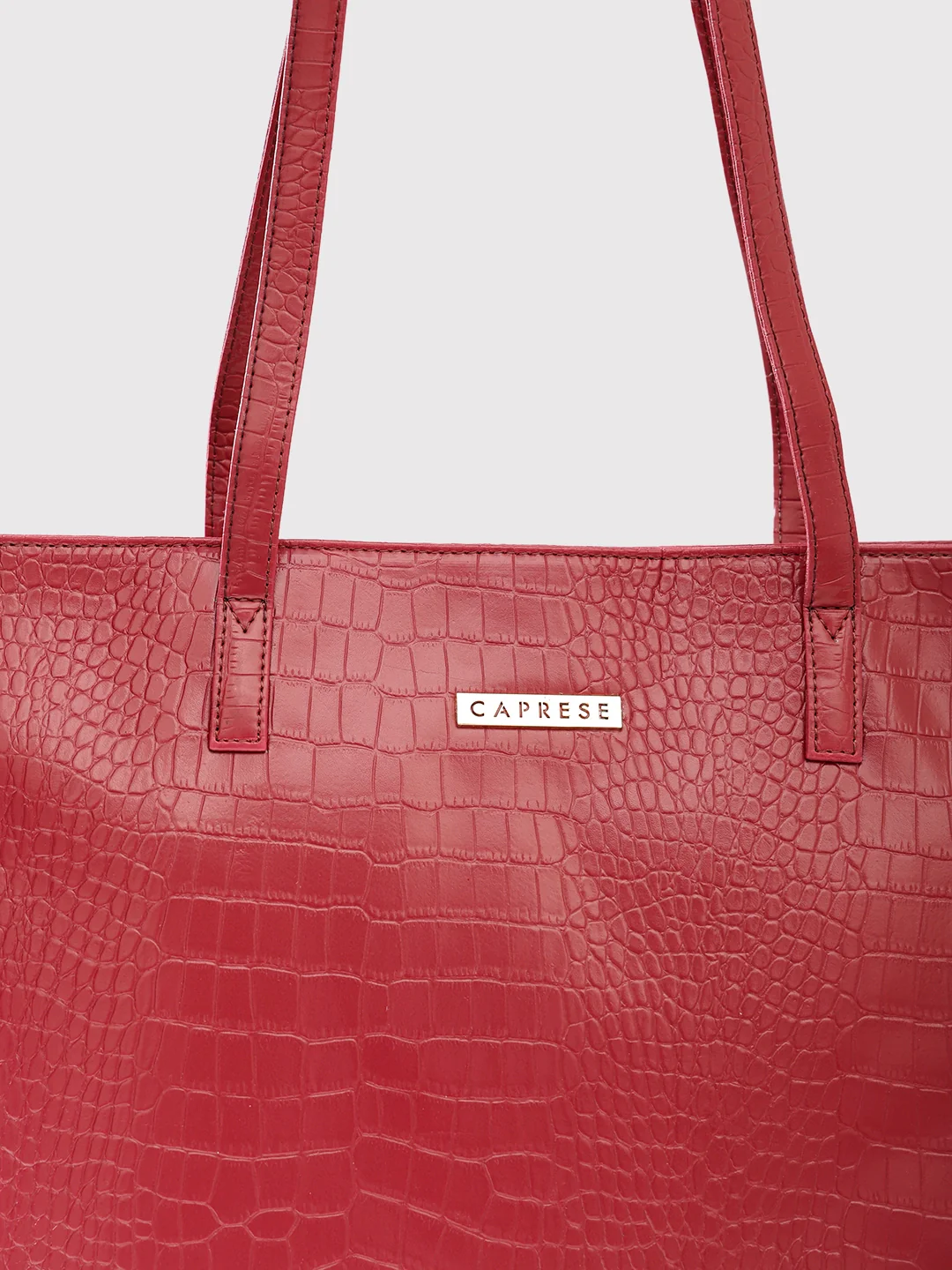 Caprese Oprah Large Maroon Tote Bag - Image 6
