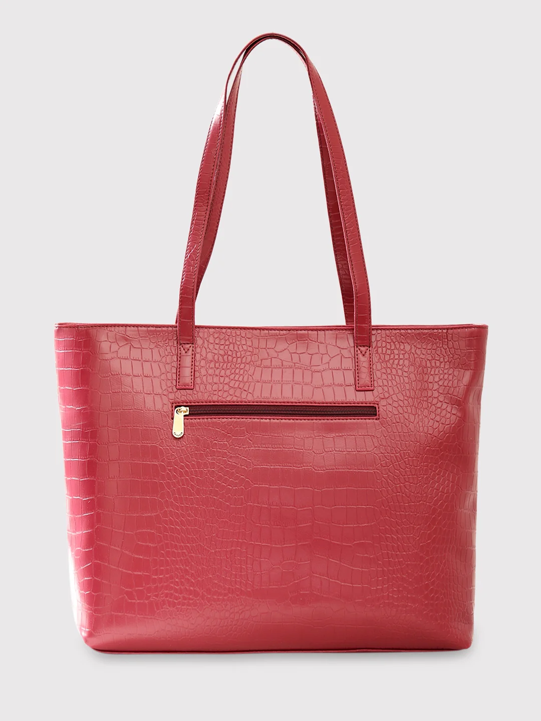 Caprese Oprah Large Maroon Tote Bag - Image 7