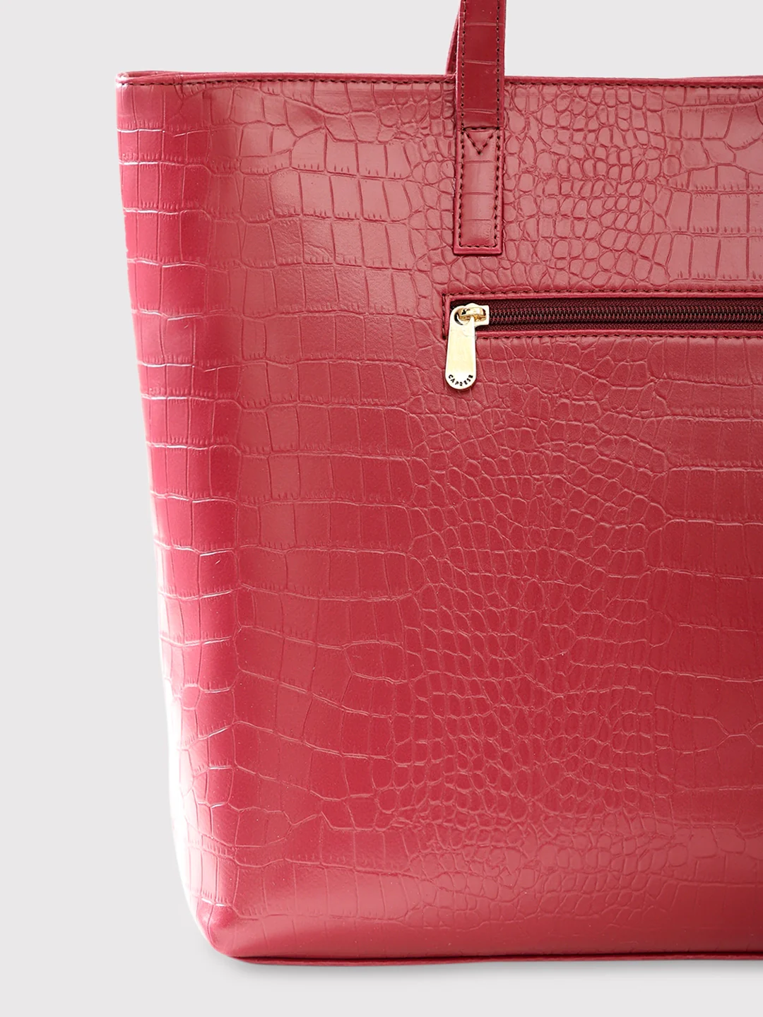Caprese Oprah Large Maroon Tote Bag - Image 8