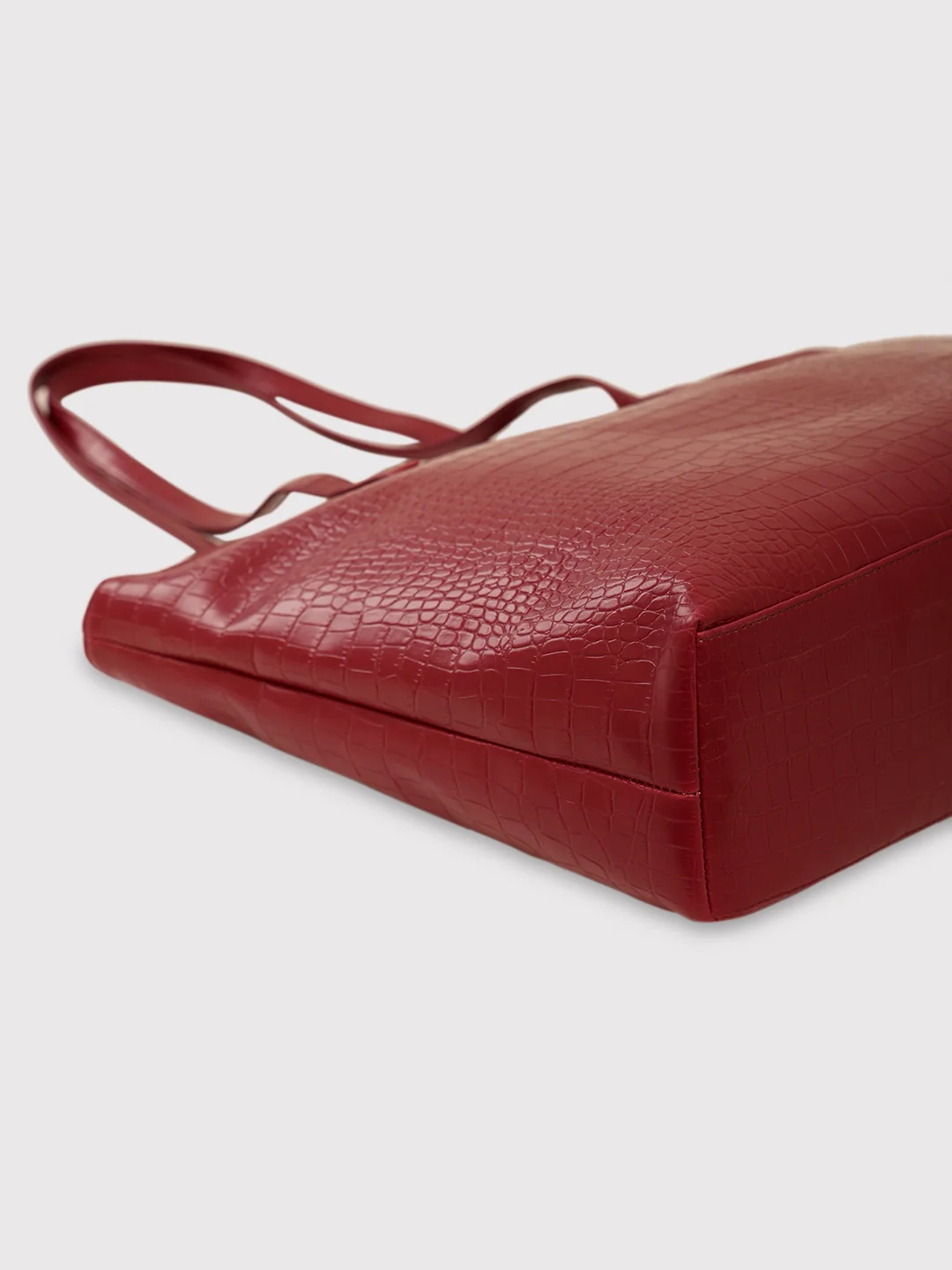 Caprese Oprah Large Maroon Tote Bag - Image 9