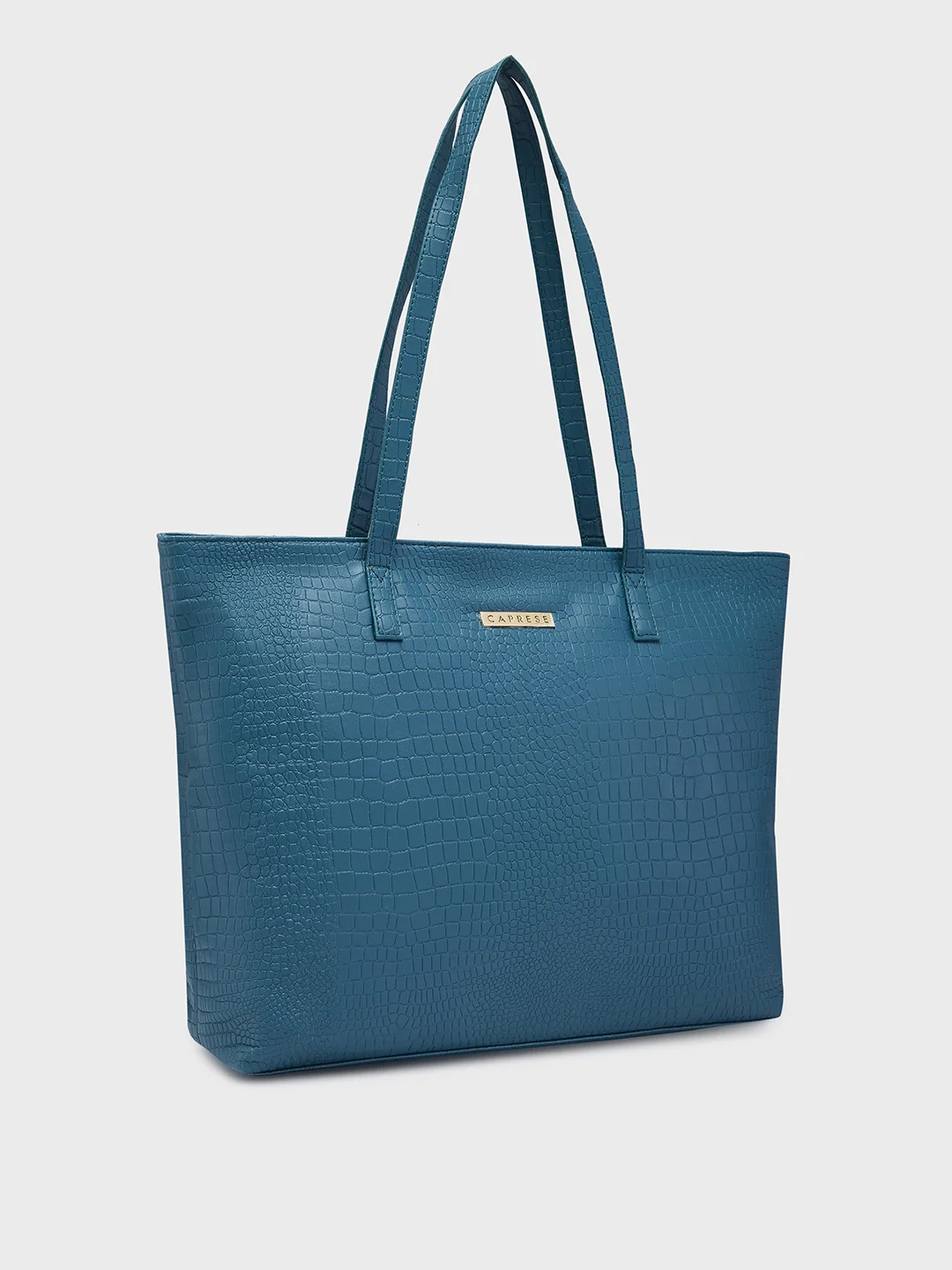 Caprese Oprah Large Teal Tote Bag - Image 6