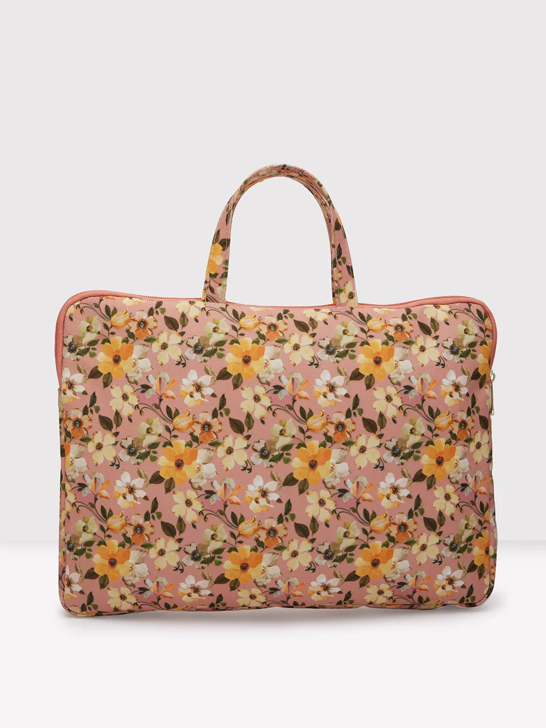 Caprese Orchid Large Yellow Laptop Sleeve Bag - Image 4