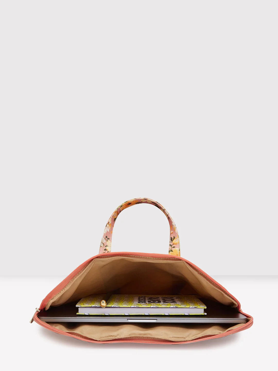 Caprese Orchid Large Yellow Laptop Sleeve Bag - Image 9