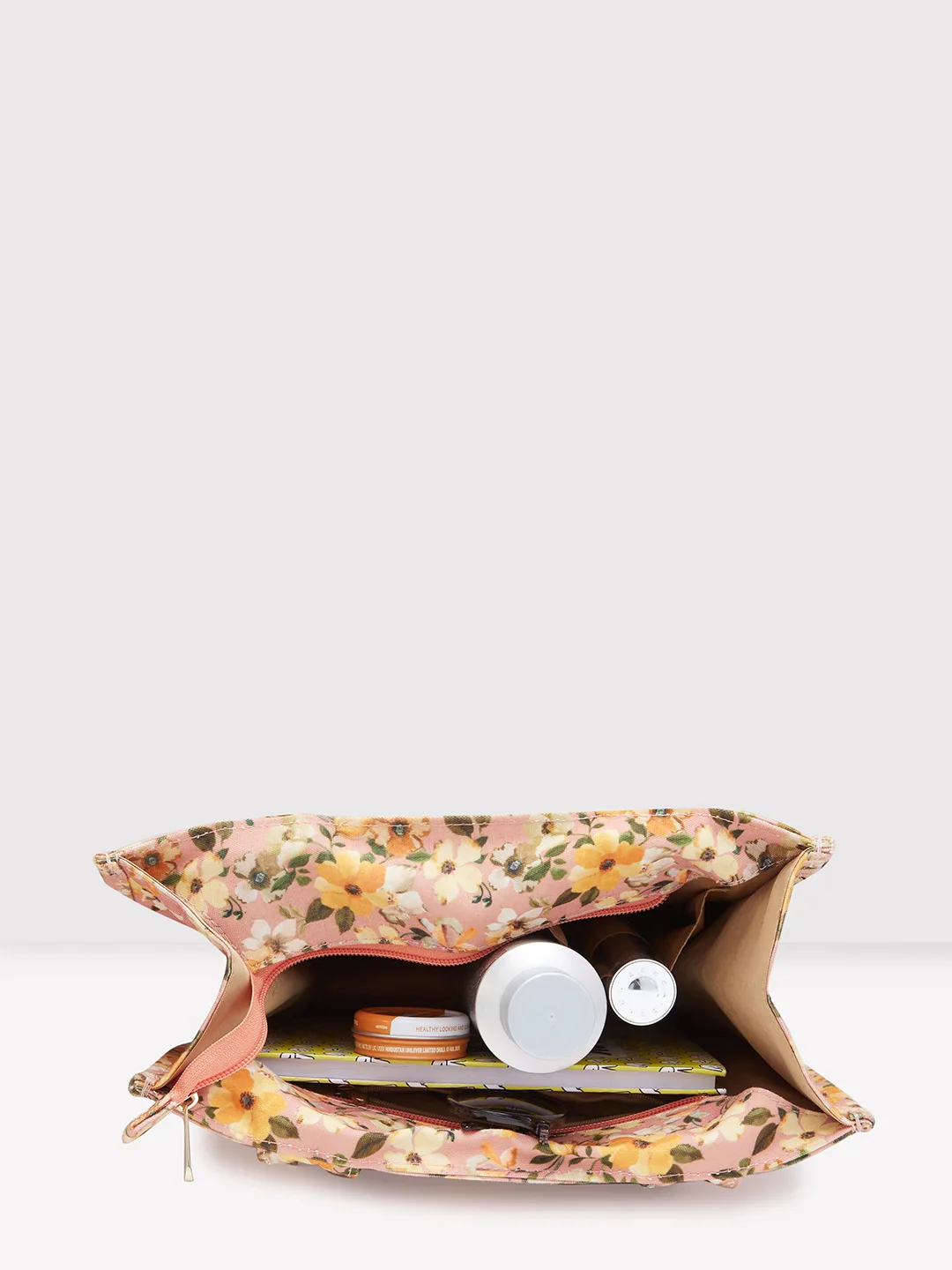 Caprese Orchid Large Yellow Tote Bag - Image 12