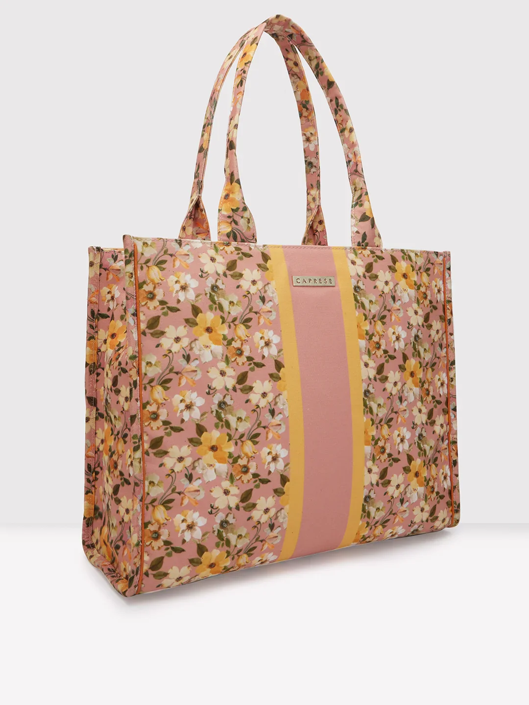 Caprese Orchid X Large Yellow Tote Bag - Image 6