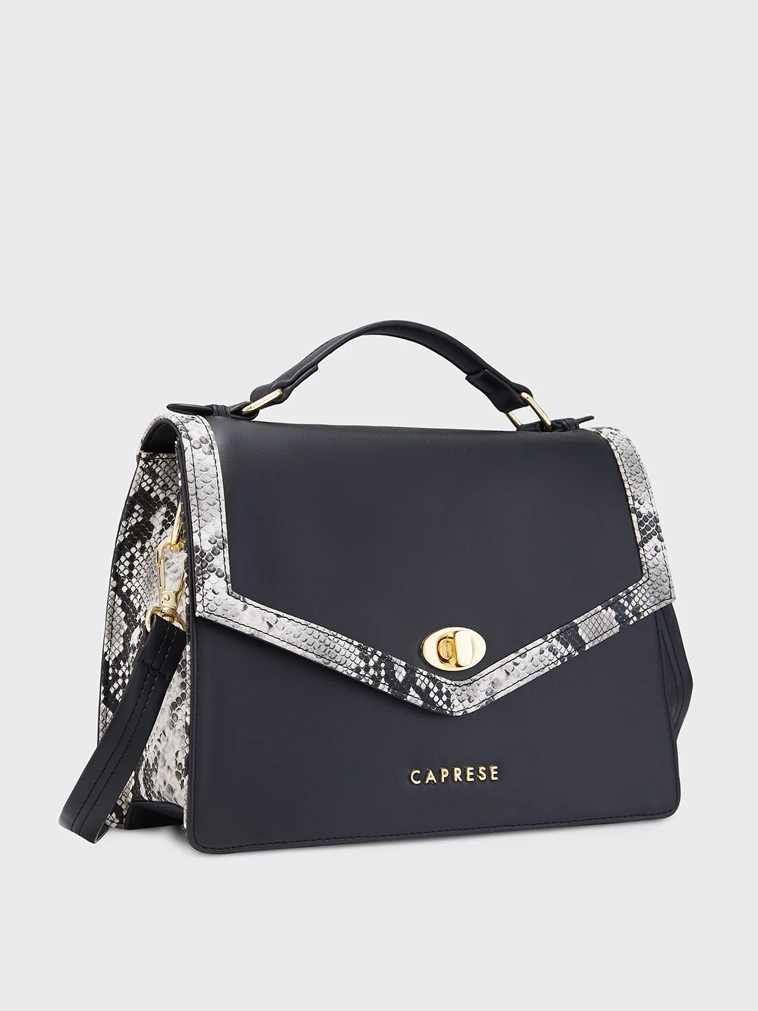 Caprese Oriana Medium Black Sling Bag - Image 3