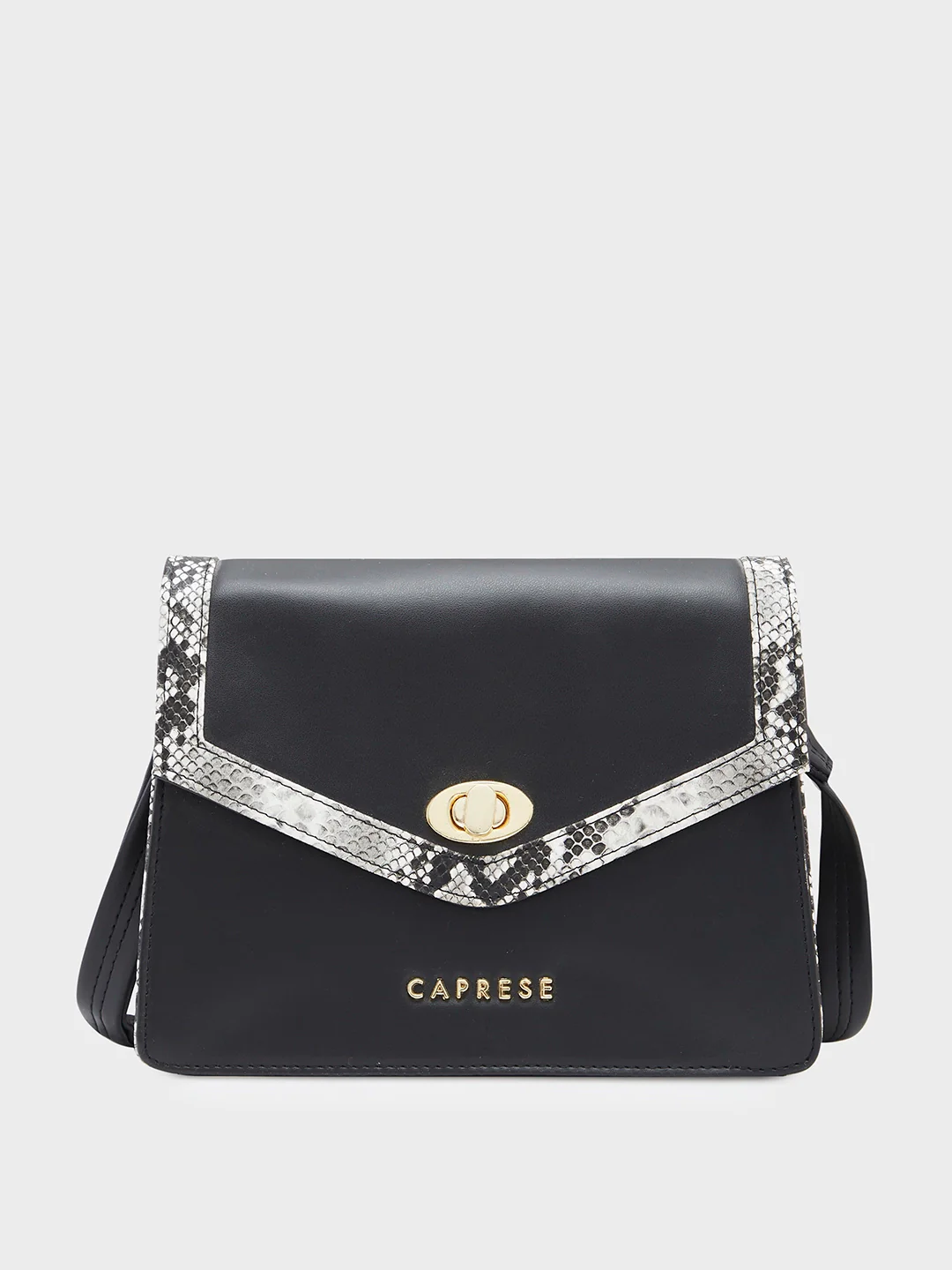 Caprese Oriana Small Black Sling Bag