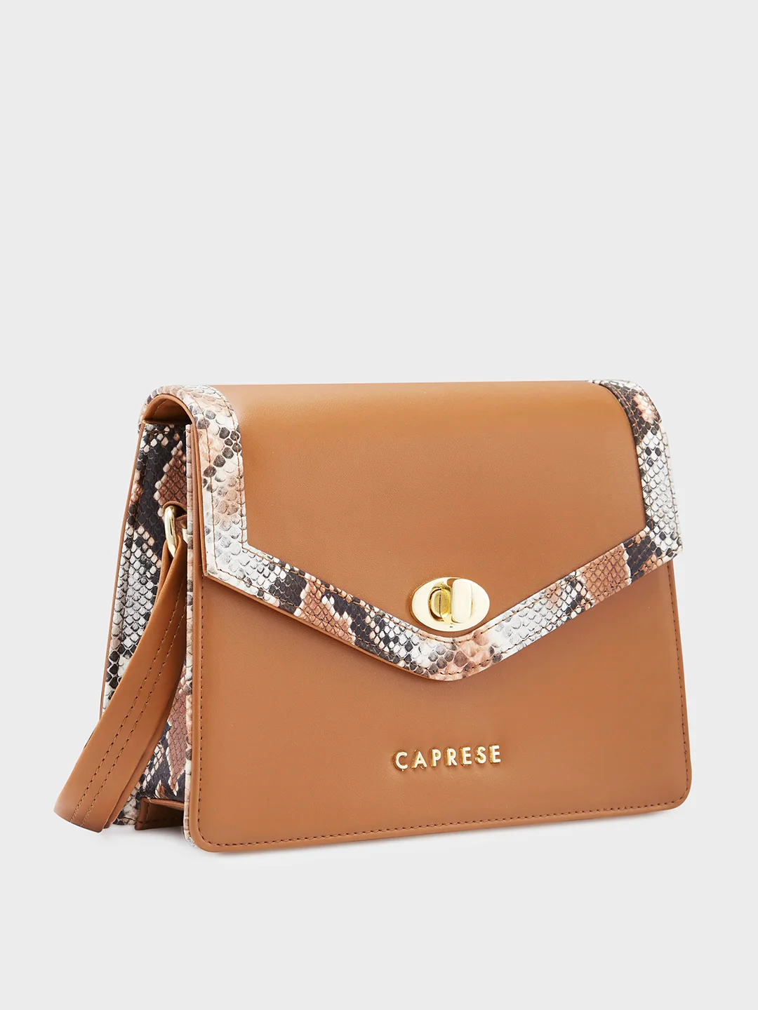 Caprese Oriana Small Tan Sling Bag - Image 4