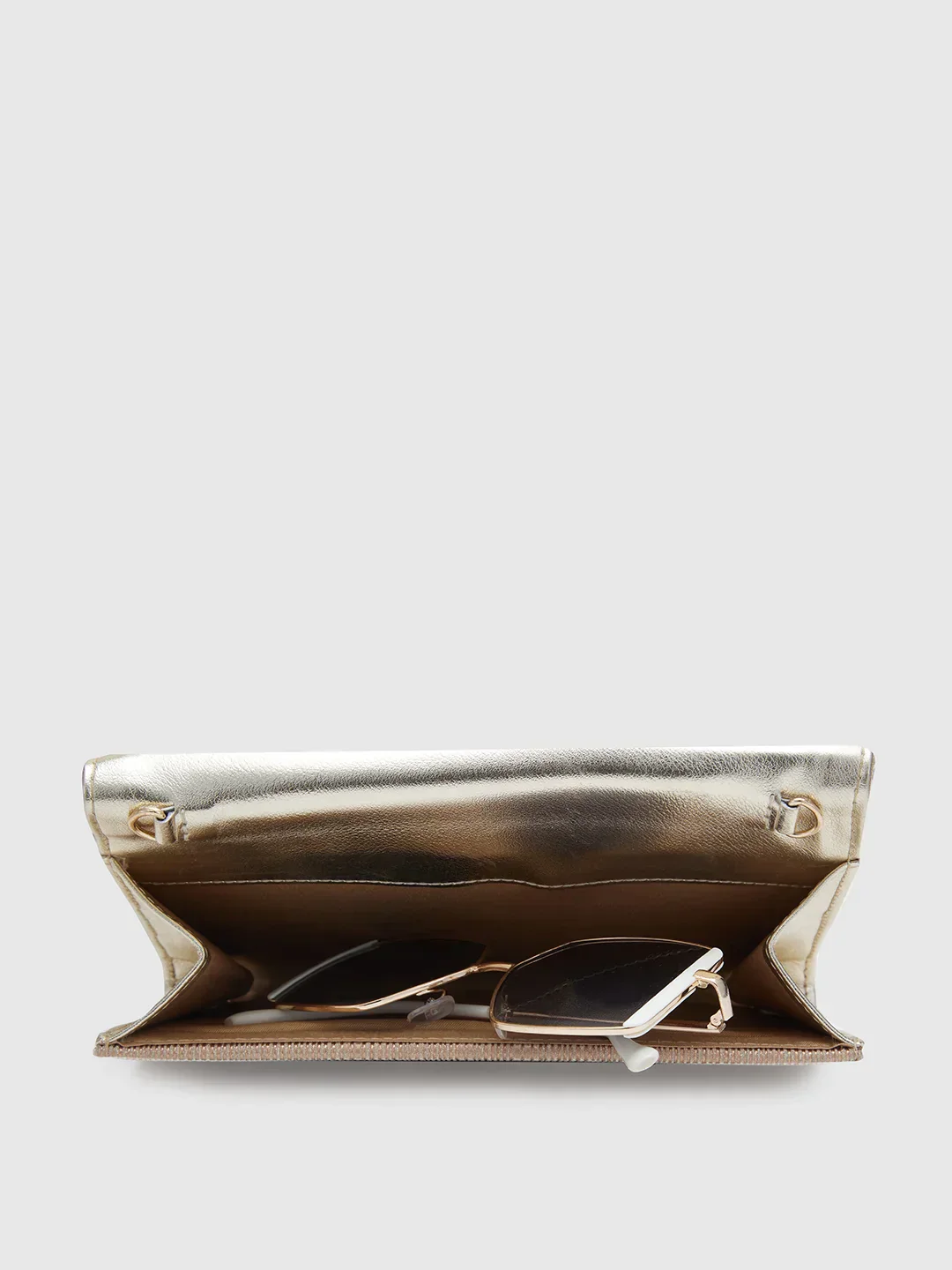 Caprese Party Bluma Medium Gold Clutch - Image 8