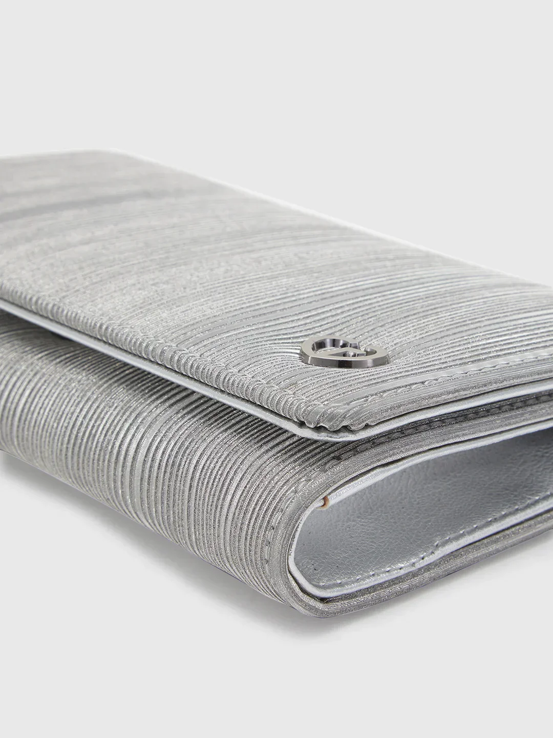 Caprese Party Bluma Medium Gunmetal Clutch - Image 10