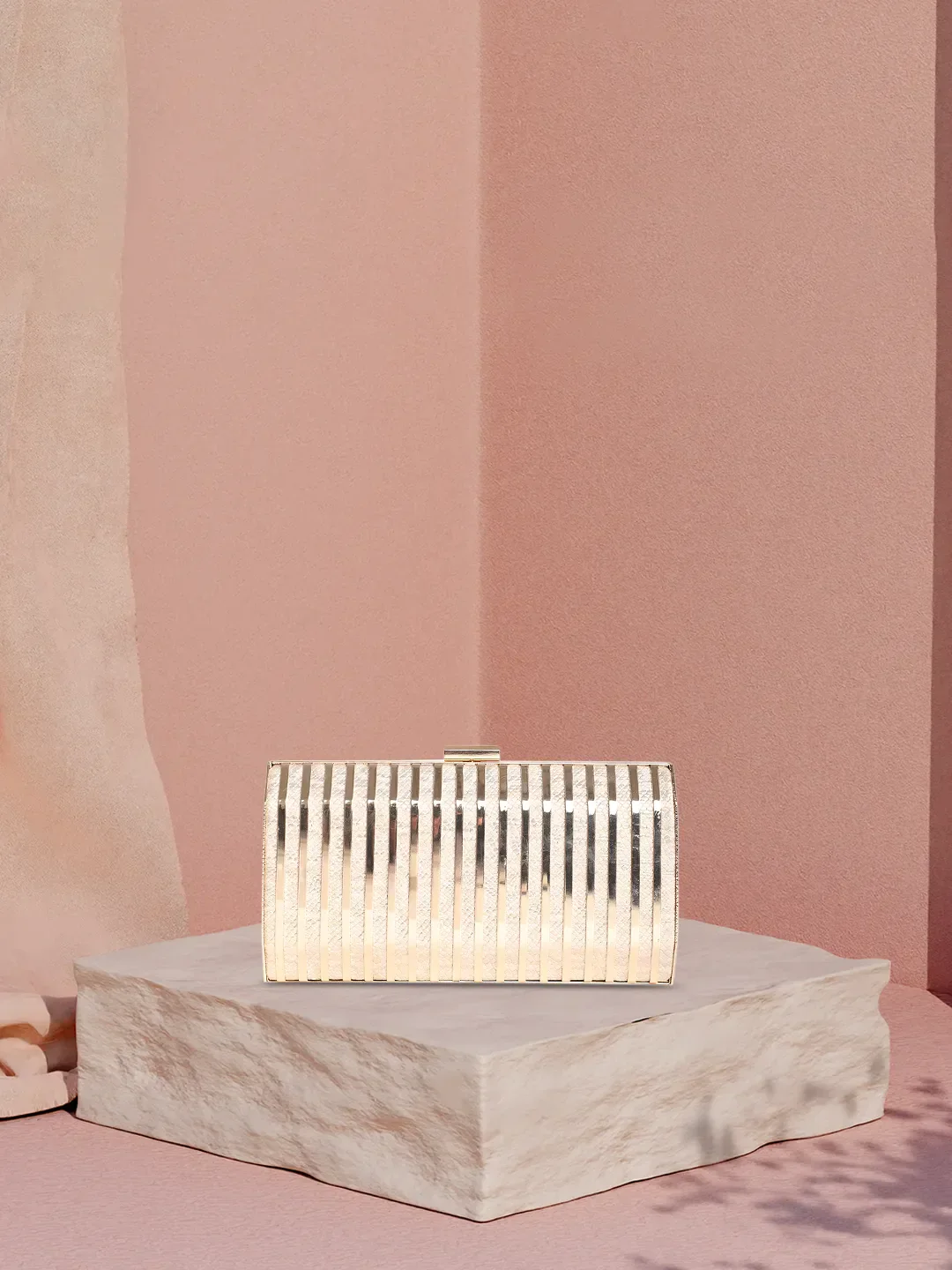 Caprese Party Carly Small Beige Clutch - Image 2