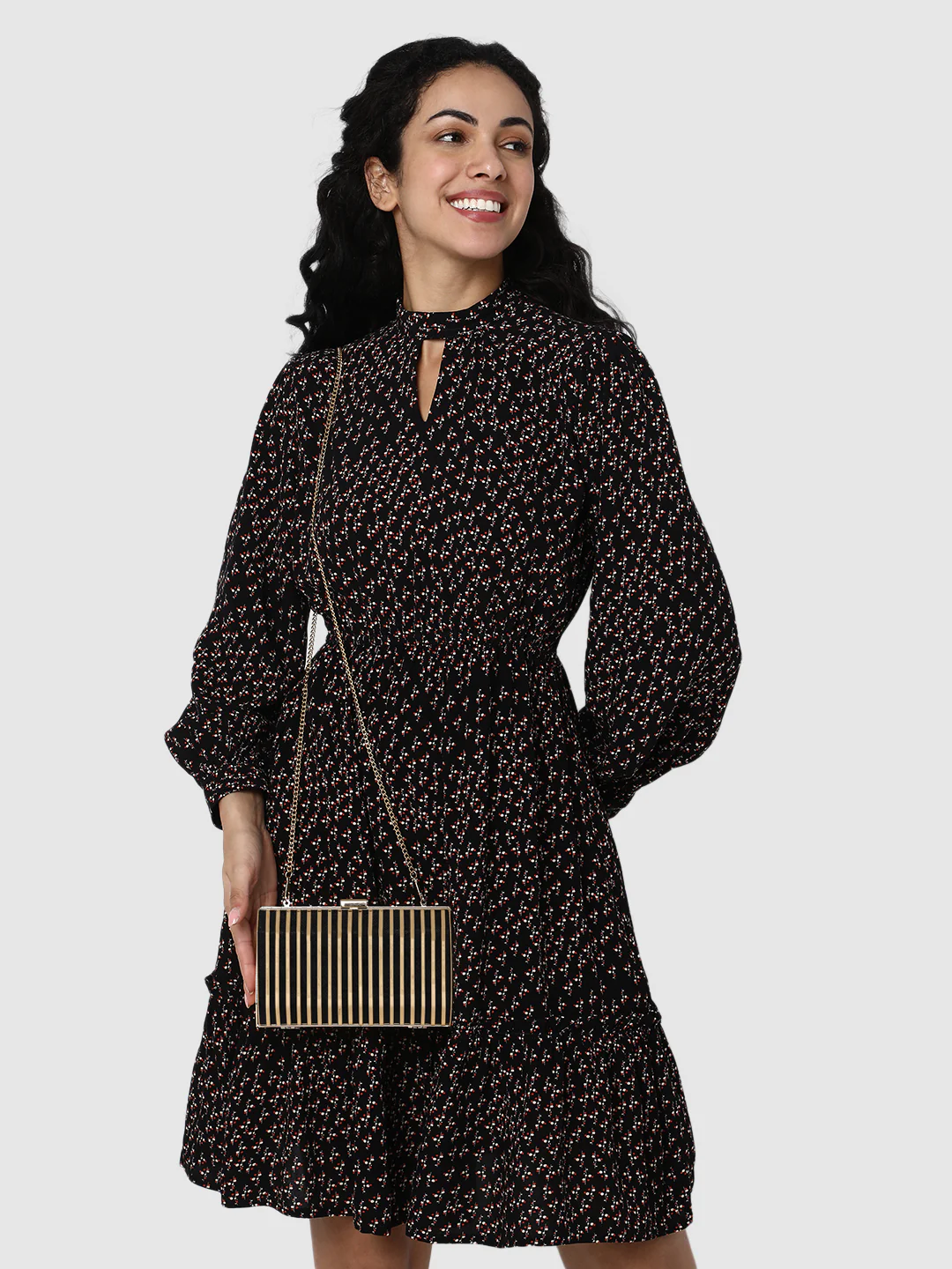 Caprese Party Carly Small Black Clutch - Image 11