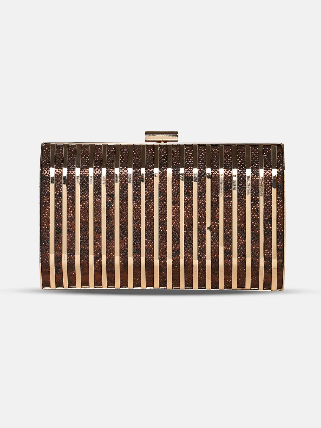 Caprese Party Carly Small Brown Clutch - Image 6