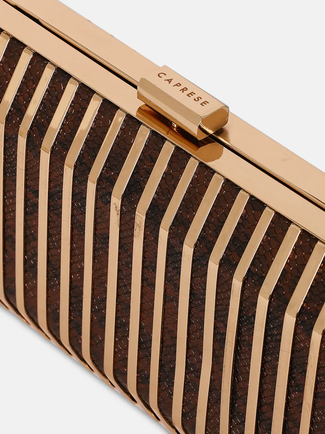 Caprese Party Carly Small Brown Clutch - Image 7