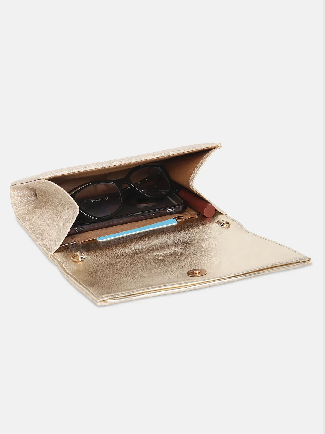 Caprese Party Merle Medium Beige Clutch - Image 10