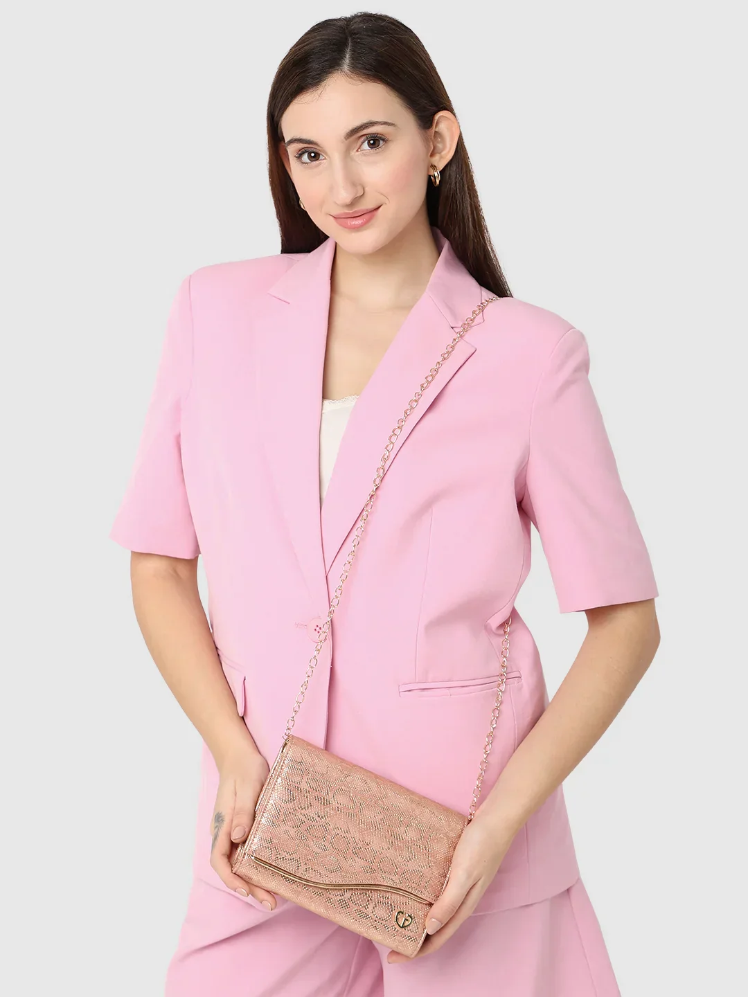 Caprese Party Merle Medium Blush Clutch - Image 2