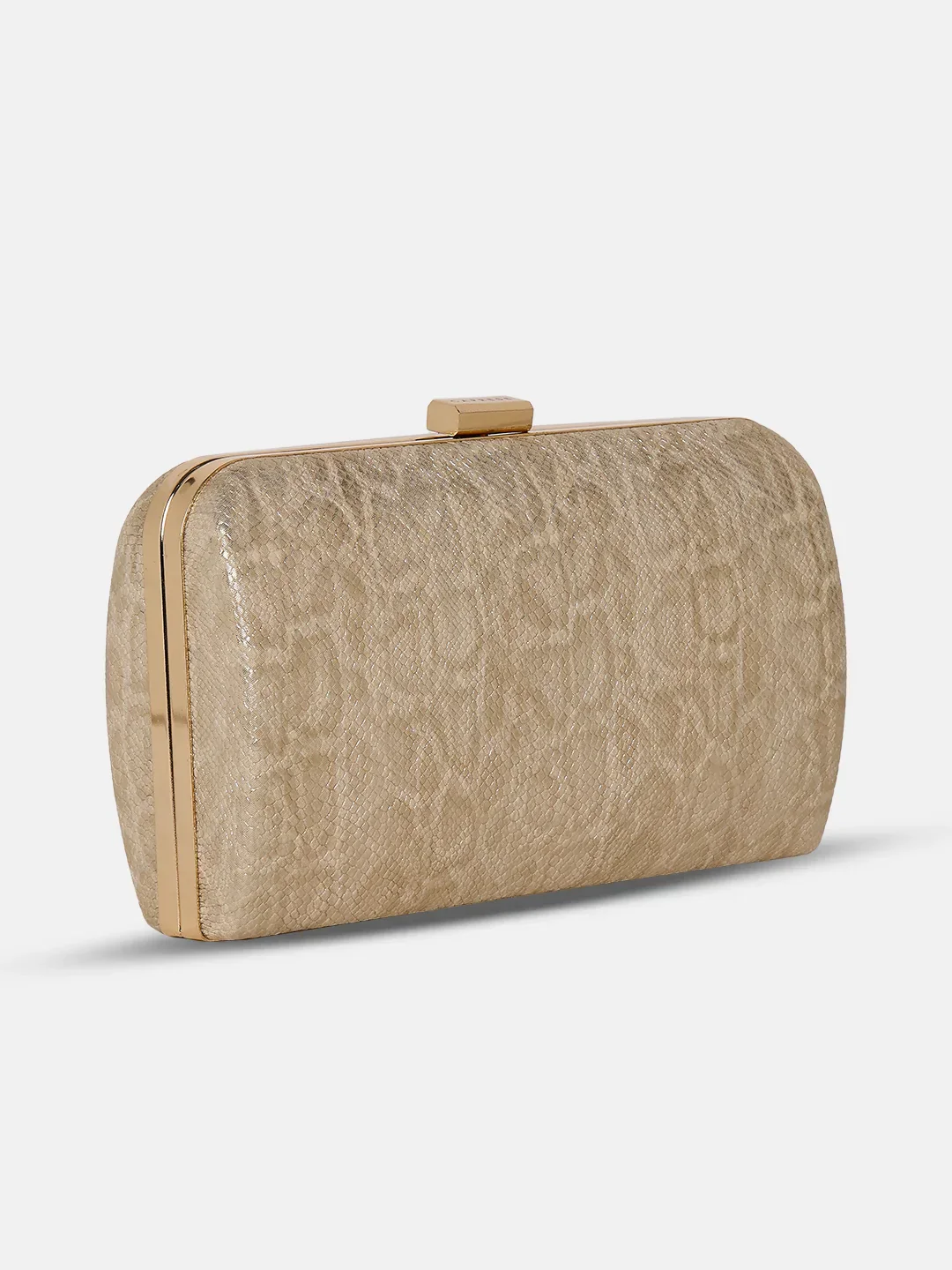 Caprese Party Teirra Medium Beige Clutch - Image 4