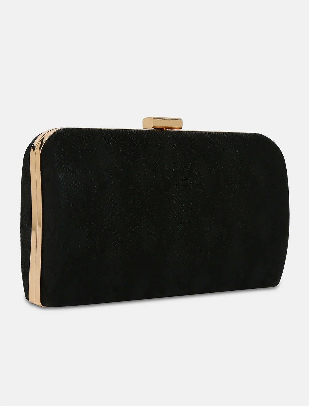 Caprese Party Teirra Medium Black Clutch - Image 4