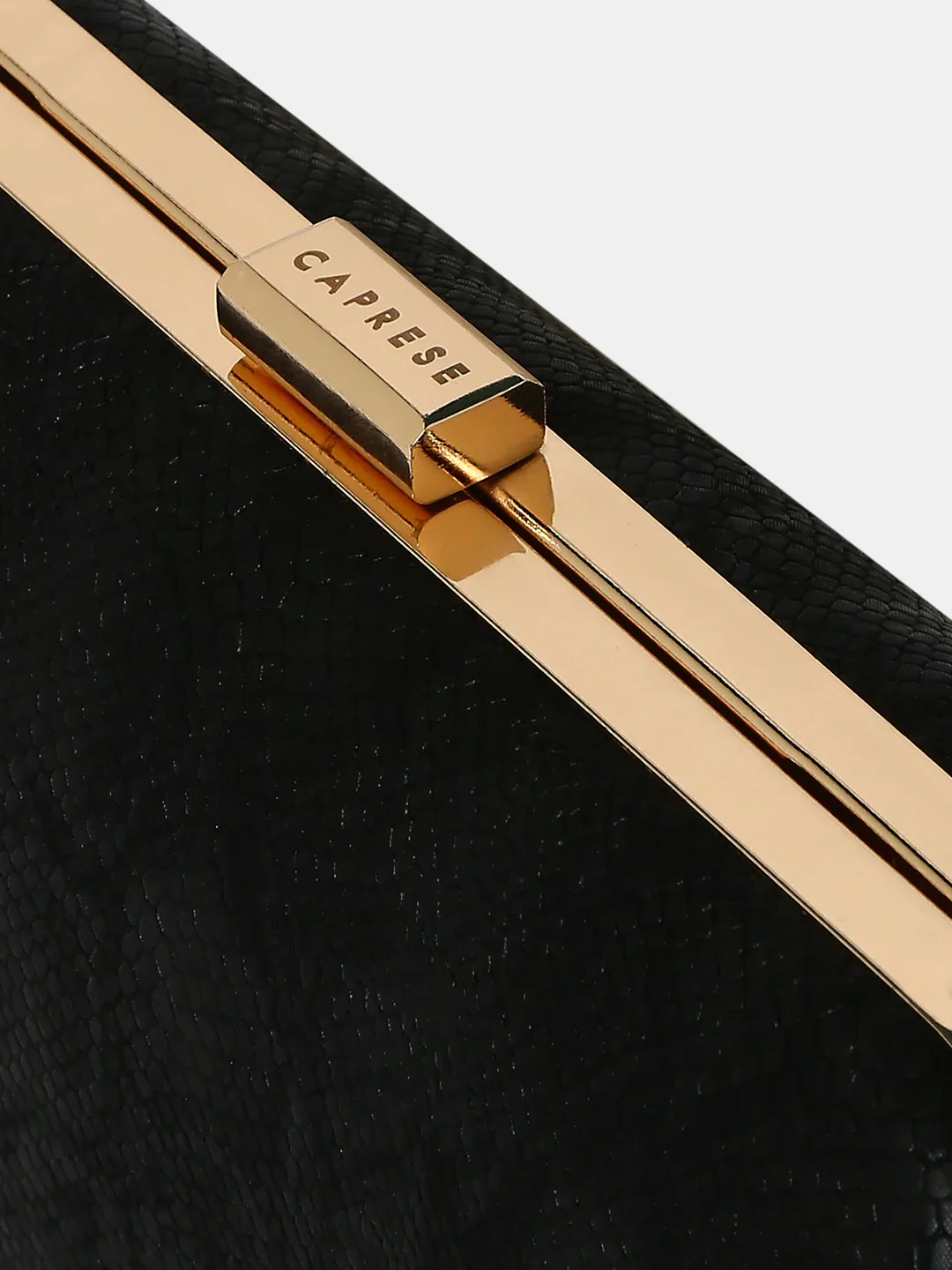 Caprese Party Teirra Medium Black Clutch - Image 7