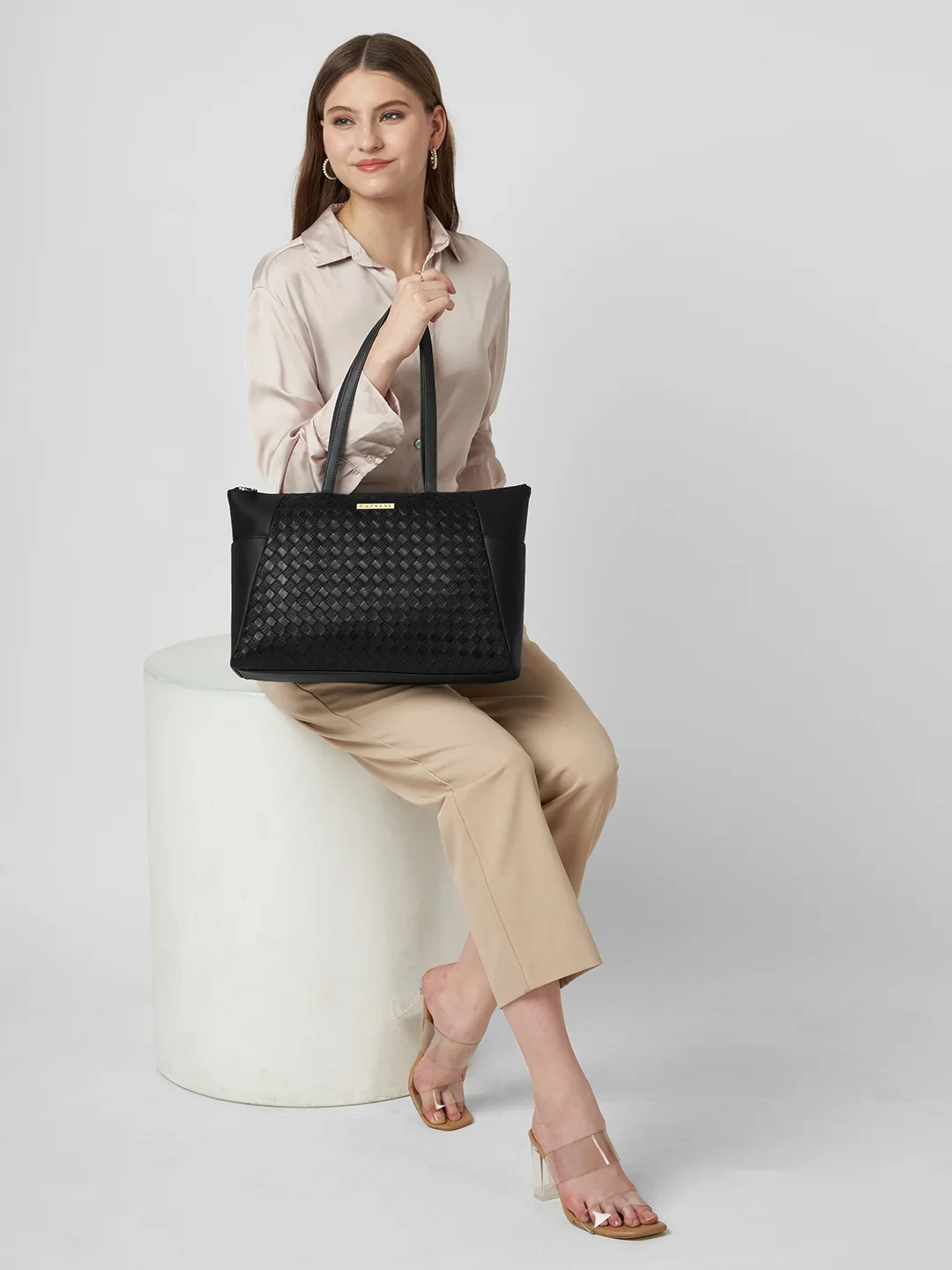 Caprese Patricia Large Black Laptop Bag - Image 7