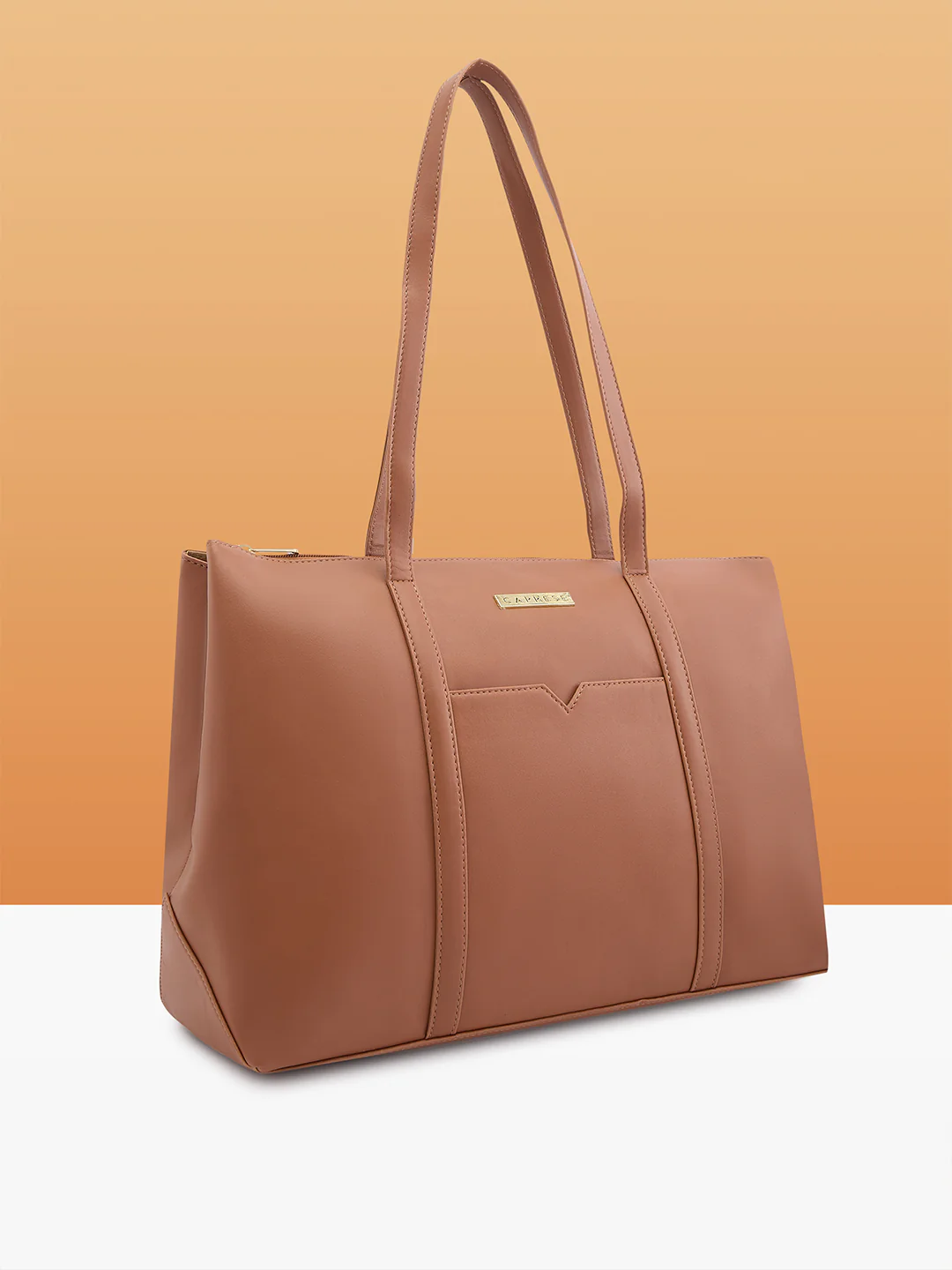Caprese Pattie Large Tan Tote Bag - Image 2