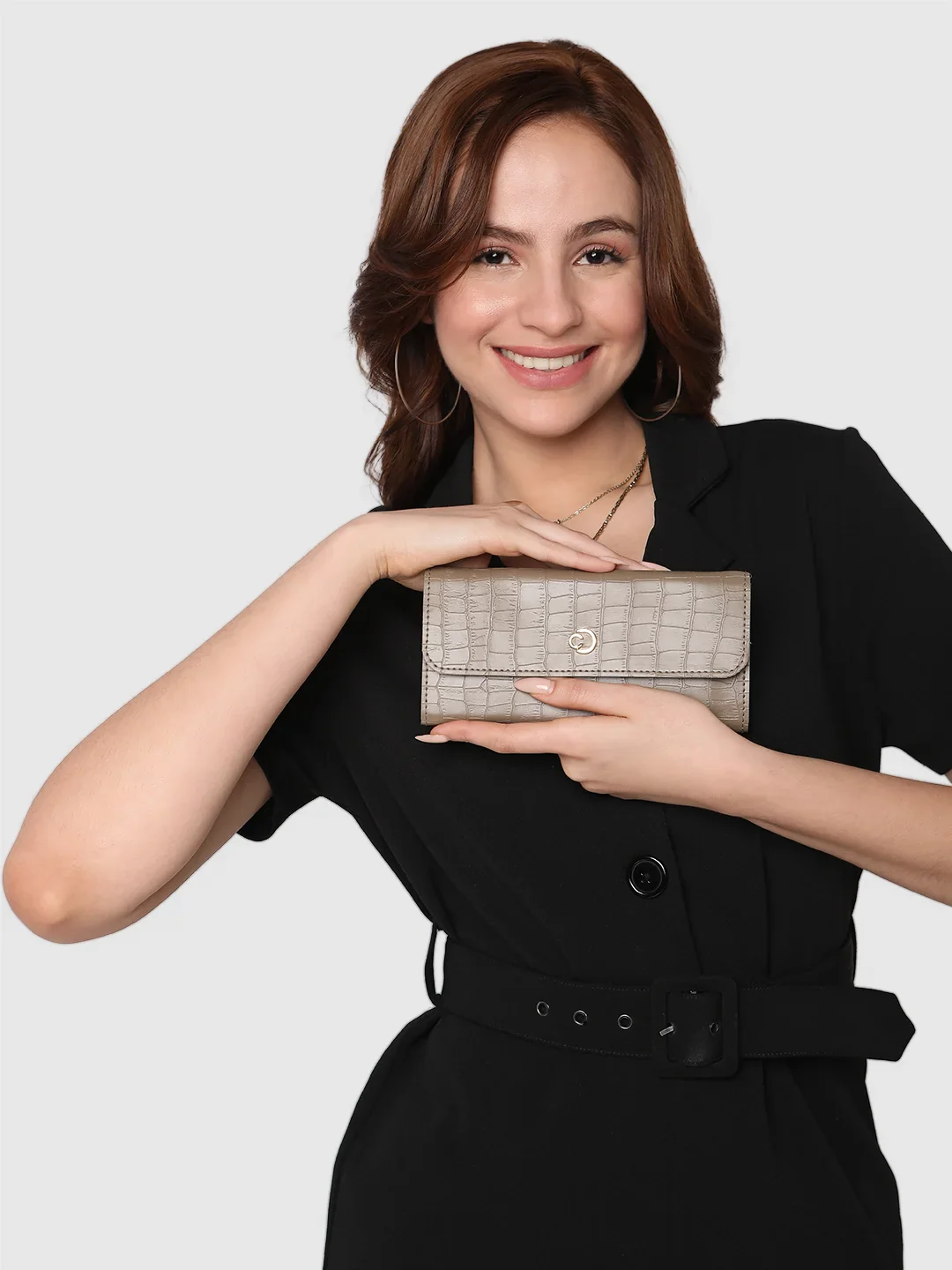 Caprese Paula Medium Taupe Wallet - Image 3