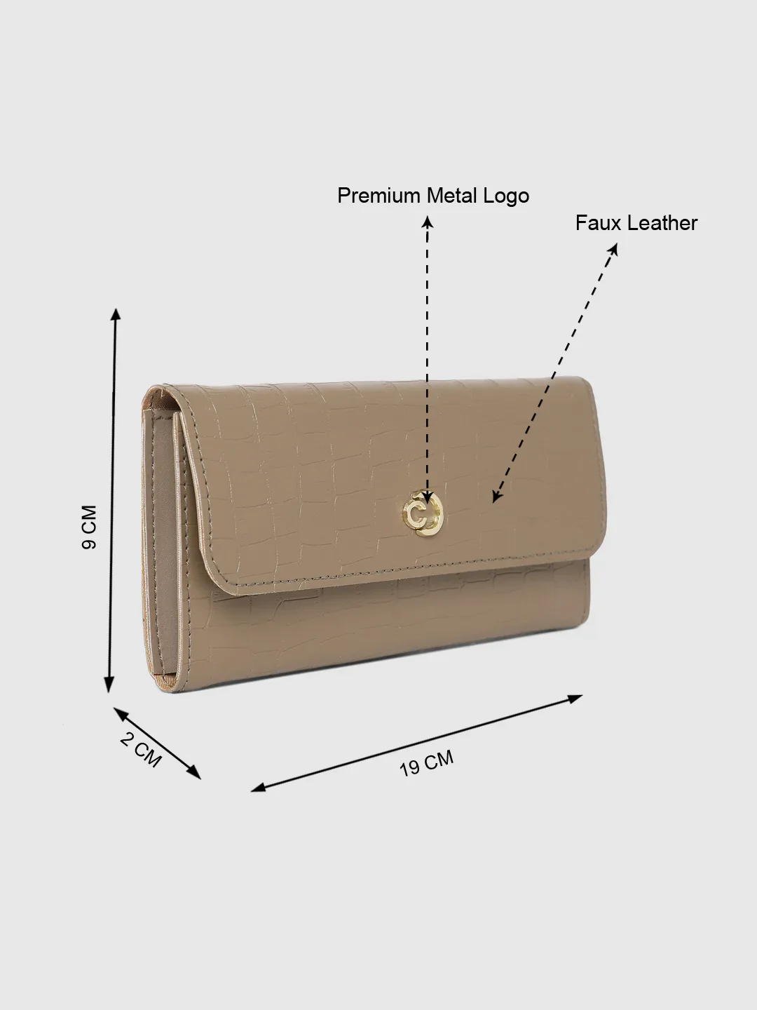 Caprese Paula Medium Taupe Wallet - Image 5