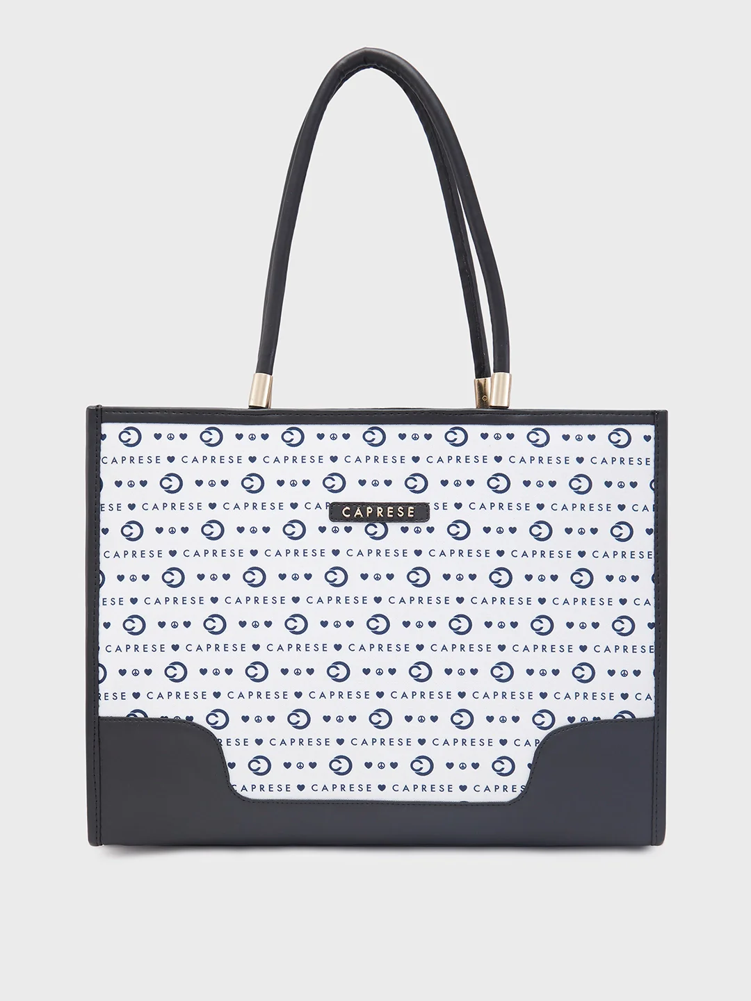Caprese Peace Large Light Grey Tote Bag