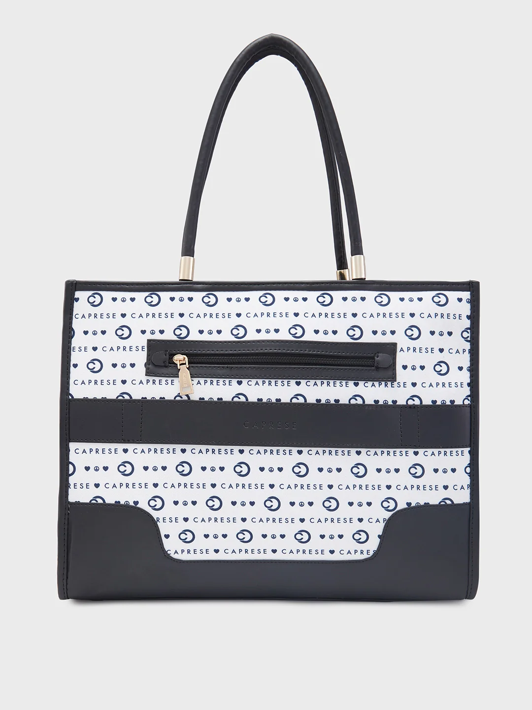 Caprese Peace Large Light Grey Tote Bag - Image 3