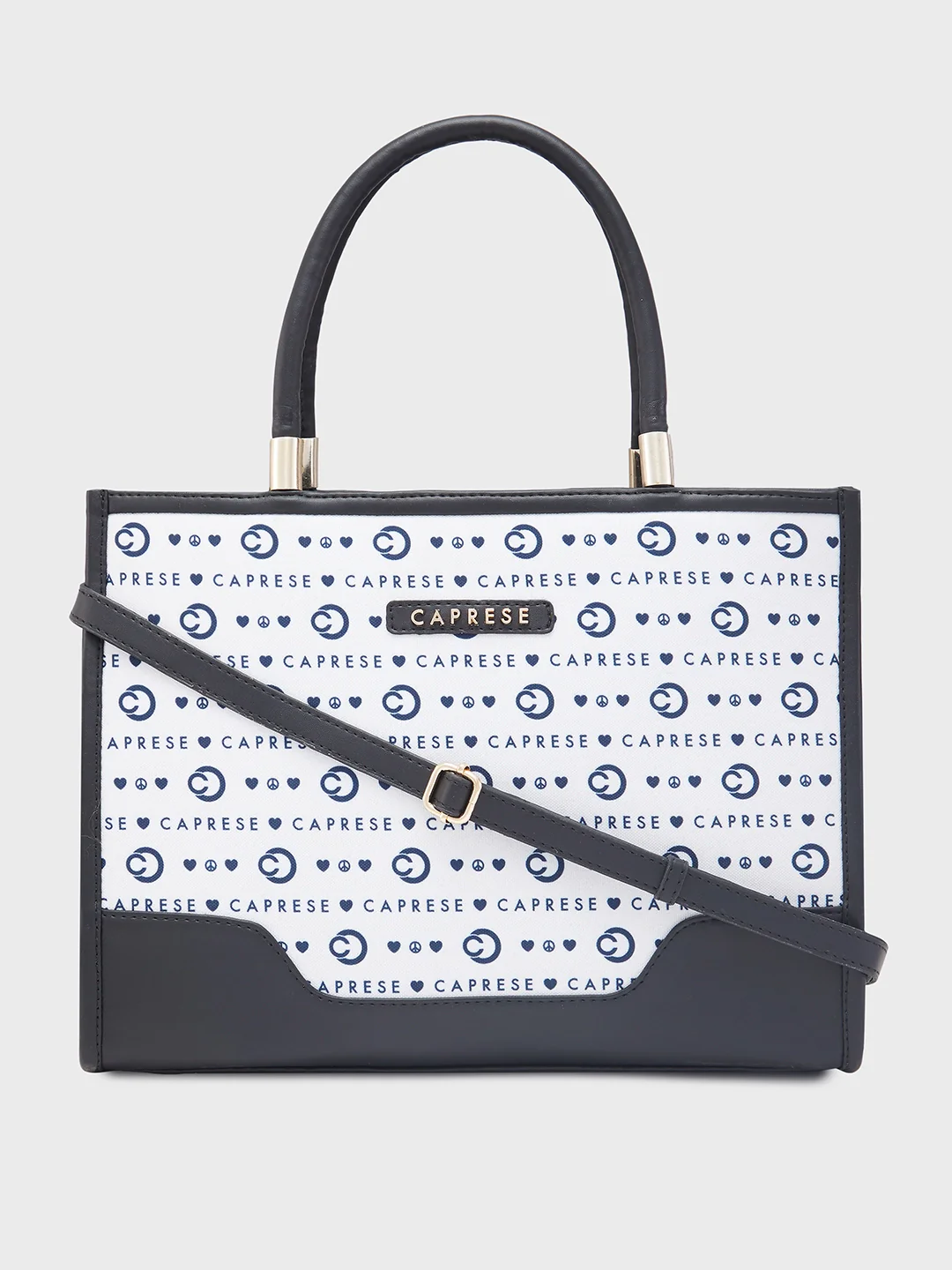 Caprese Peace Medium Light Grey Tote Bag - Image 14