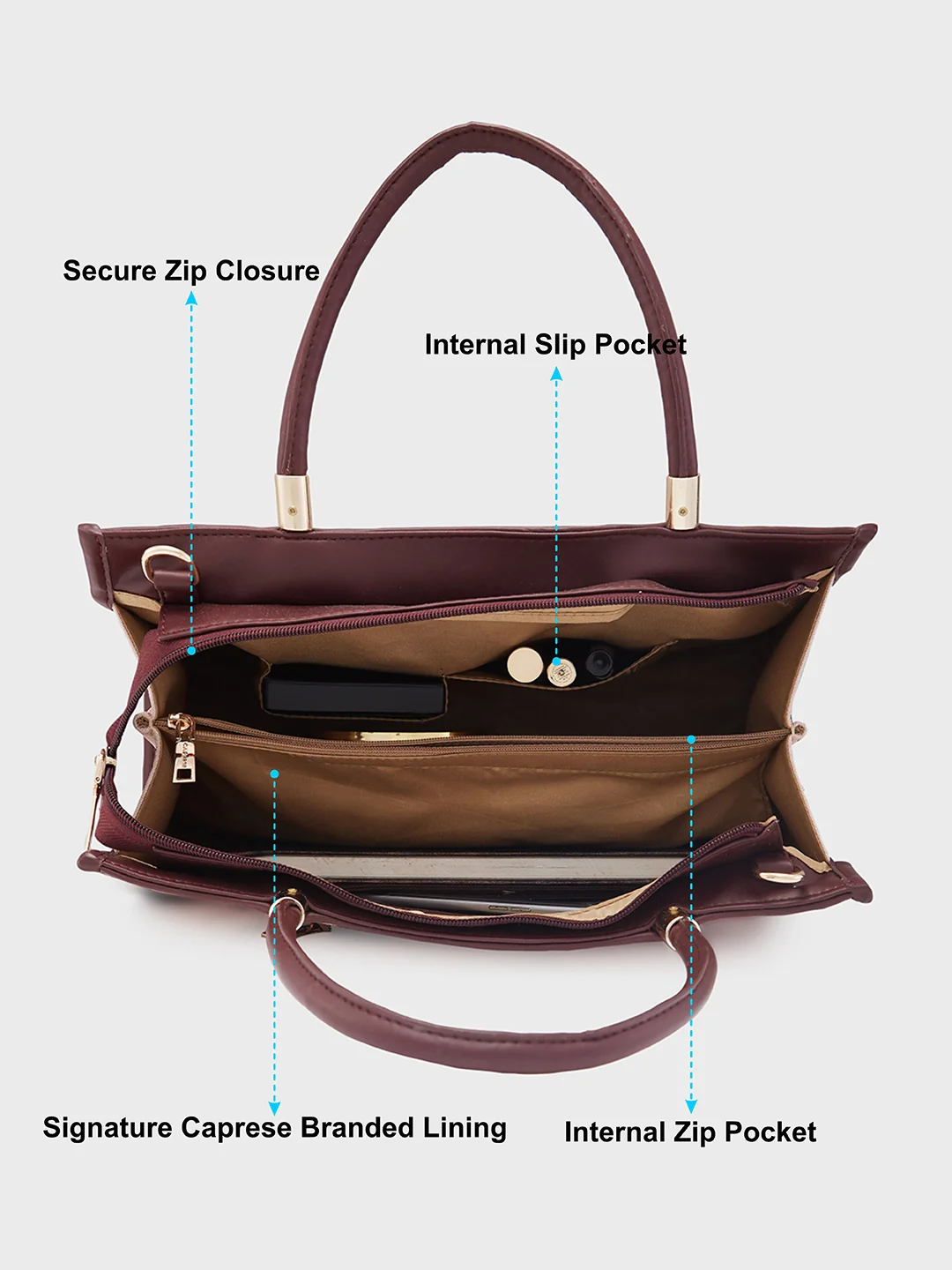 Caprese Peace Medium Puree Tote Bag - Image 8