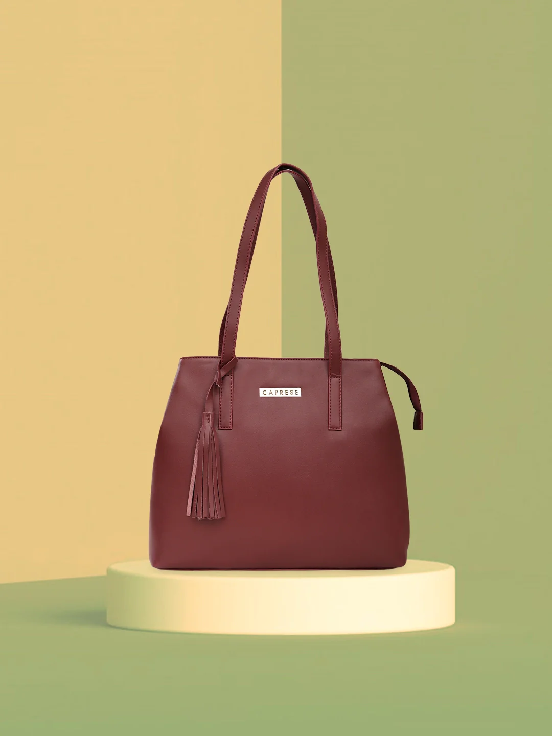 Caprese Pearl Medium Grape Tote Bag - Image 11